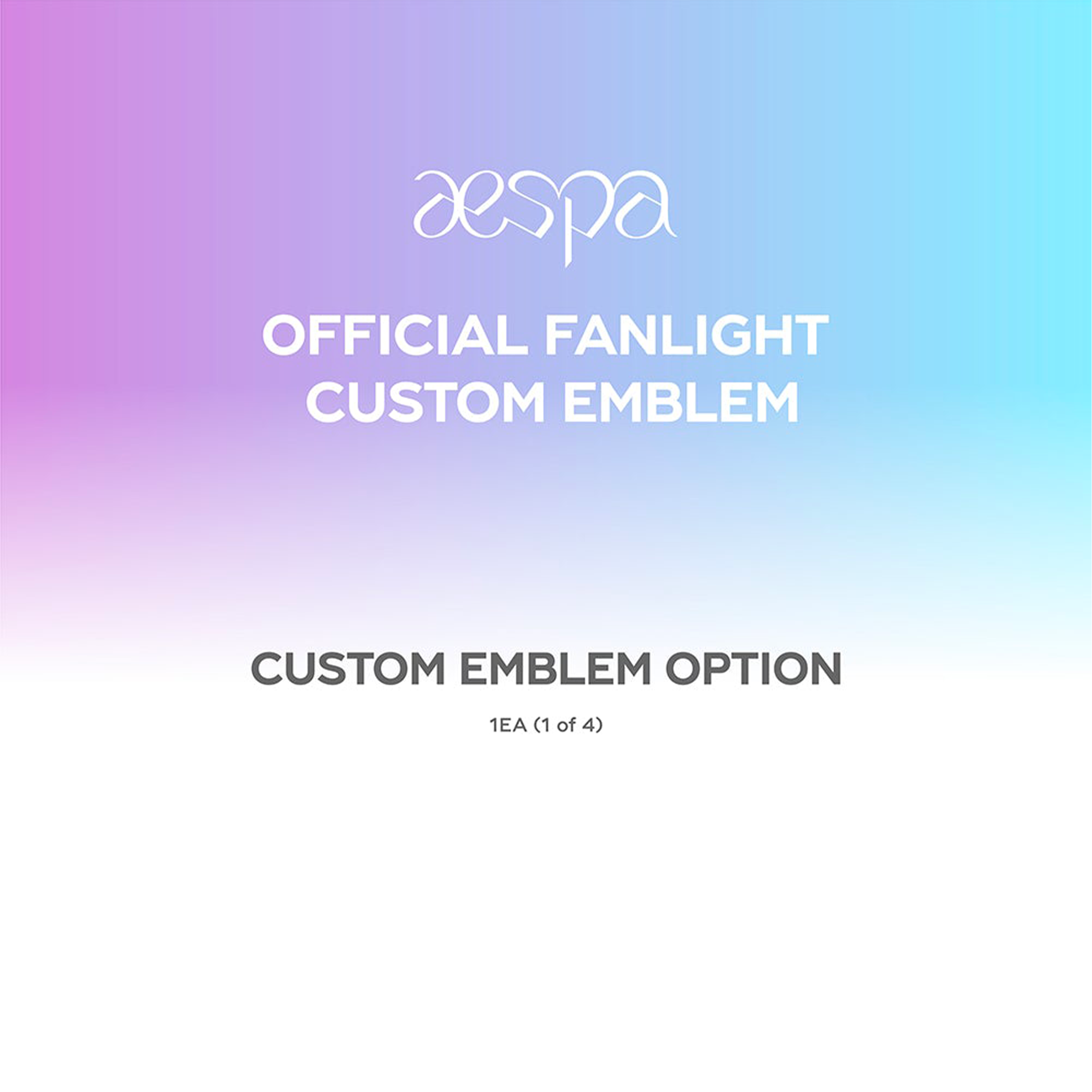 AESPA - OFFICIAL LIGHTSTICK CUSTOM EMBLEM - Stardust K-pop Shop