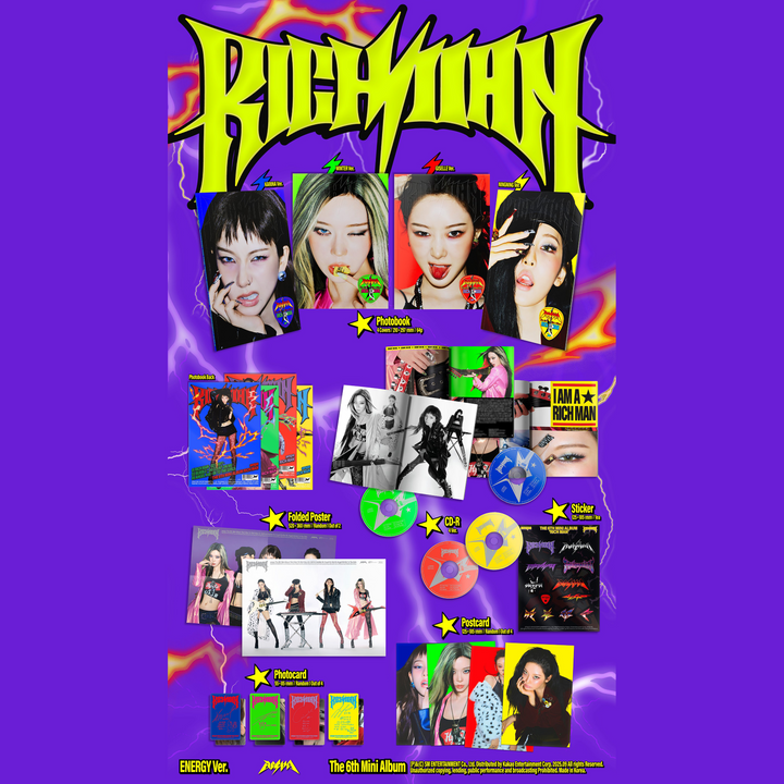 [PRE-ORDER] AESPA - RICH MAN [6th Mini Album] Energy Ver. - Stardust K-pop Shop