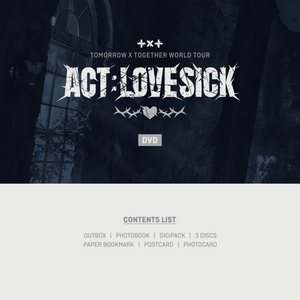 TXT - 2022 WORLD TOUR 'ACT: LOVESICK' IN SEOUL [DVD] - Stardust K-pop Shop