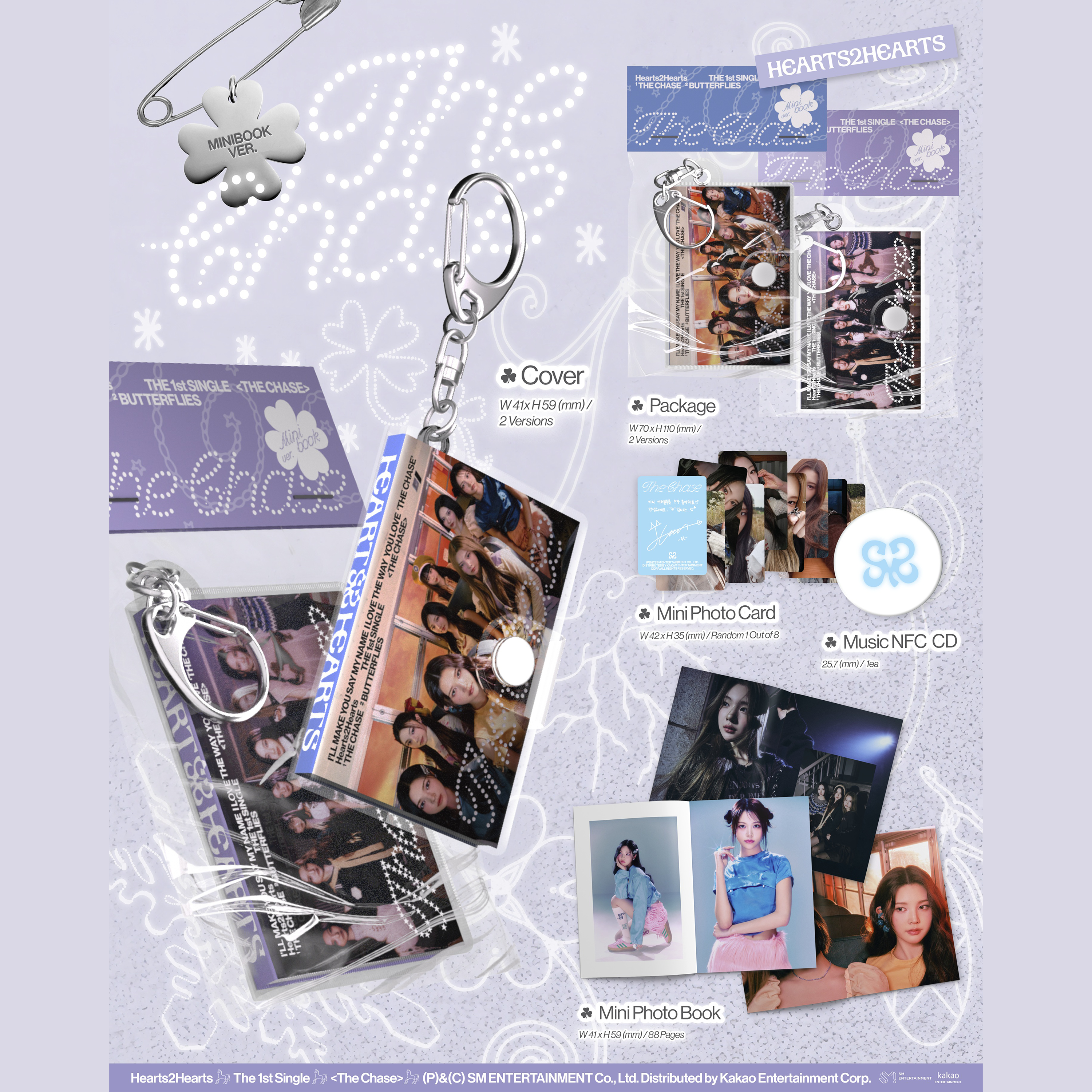 HEARTS2HEARTS - THE CHASE [1st Single Album] Mini Book Ver. - Stardust K-pop Shop