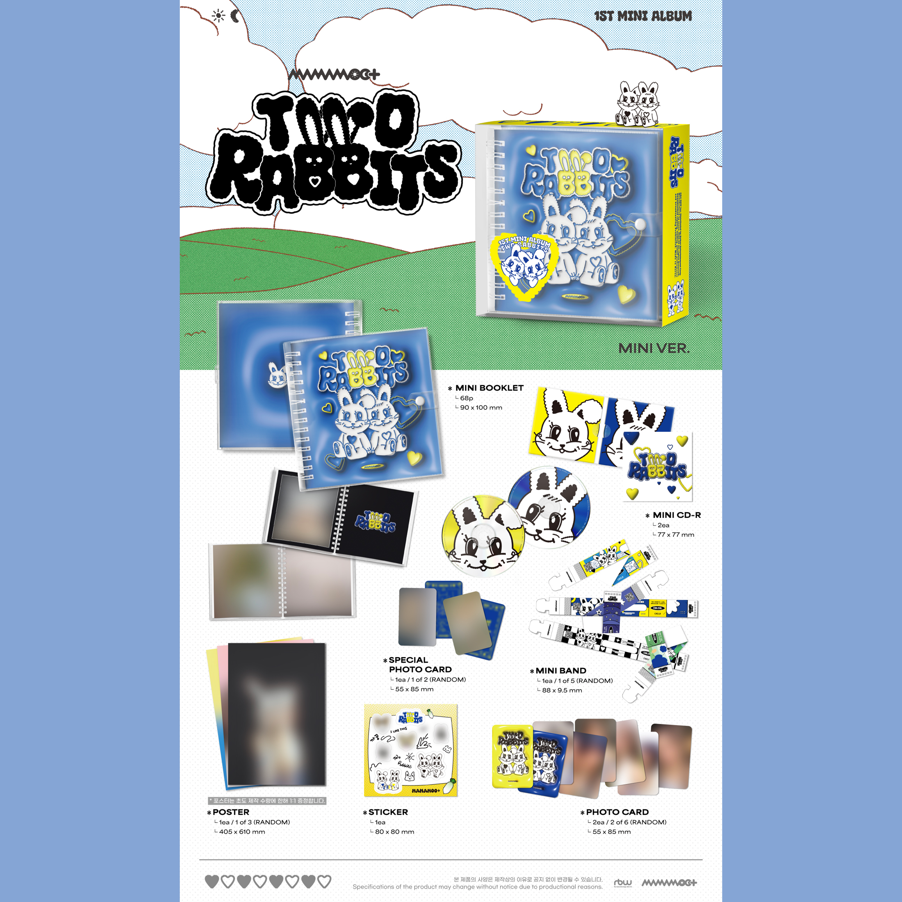 MAMAMOO+ - TWO RABBITS [1st Mini Album] Mini CD Ver. - Stardust K-pop Shop