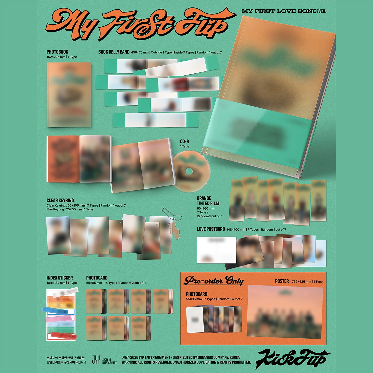 [MAKESTAR PRE-ORDER EVENT] KickFlip - My First Flip [3rd Mini Album] Photobook Ver. - Stardust K-pop Shop