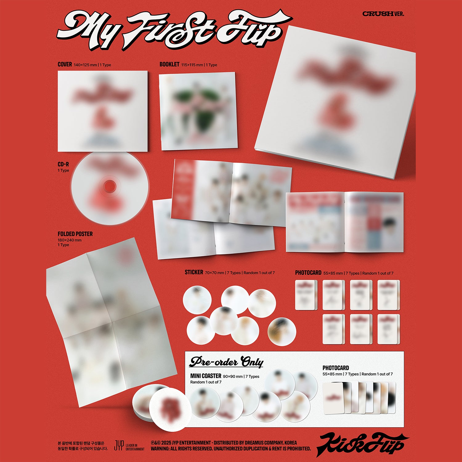 [MAKESTAR PRE-ORDER EVENT] KickFlip - My First Flip [3rd Mini Album] Digipack Ver. - Stardust K-pop Shop