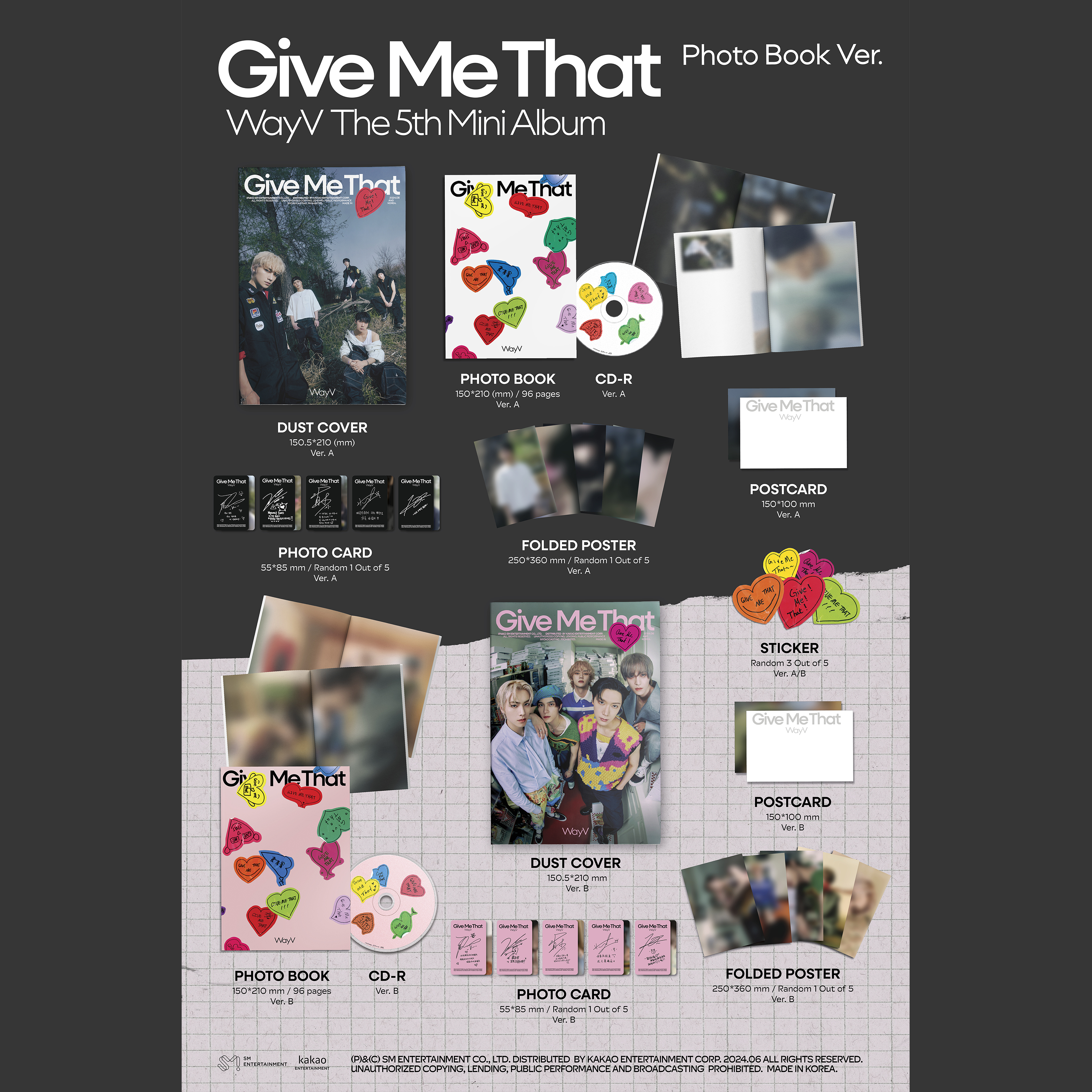 WAYV - GIVE ME THAT [5th Mini Album] Photobook Ver. - Stardust K-pop Shop