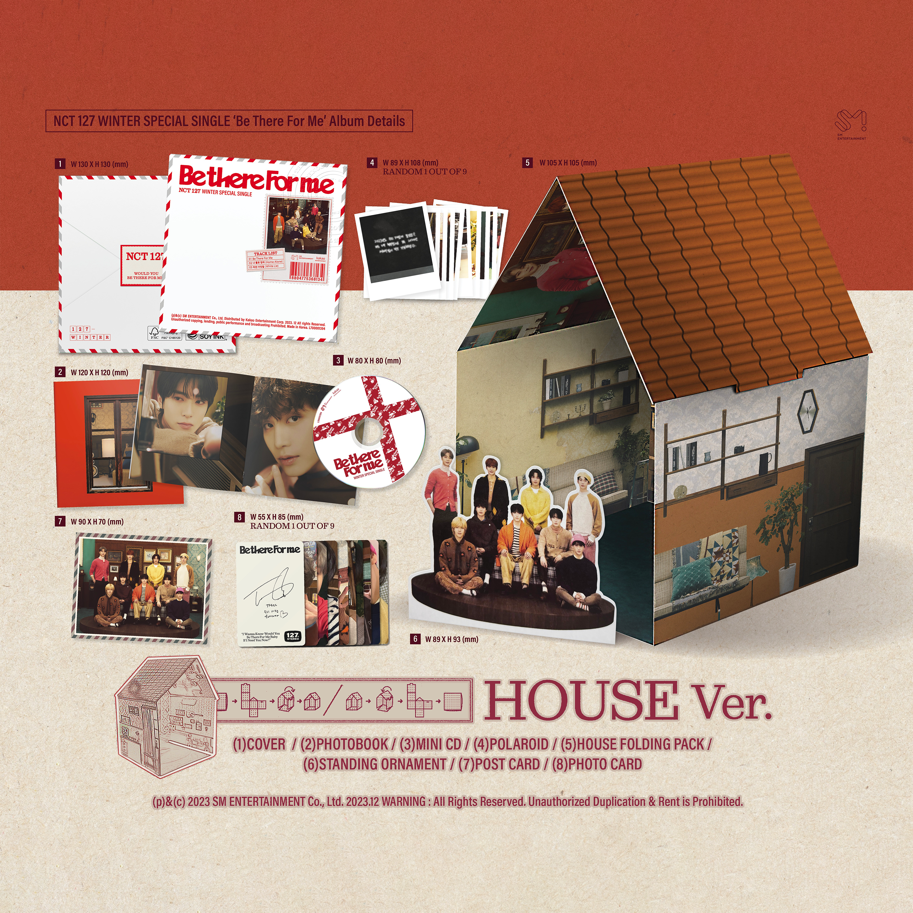 NCT 127 - BE THERE FOR ME [Winter Special Album] House Ver. - Stardust K-pop Shop