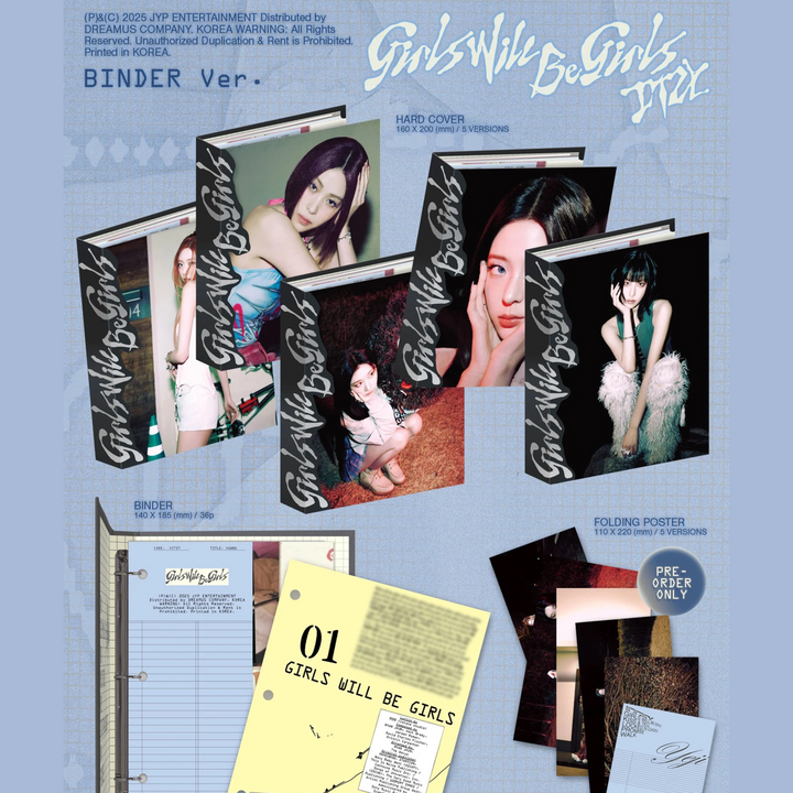 ITZY - GIRLS WILL BE GIRLS [Binder Ver.] - Stardust K-pop Shop