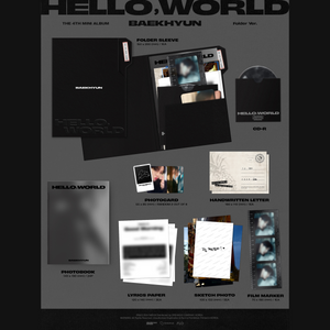 BAEKHYUN - HELLO, WORLD [4th Mini Album] Folder Ver. - Stardust K-pop Shop