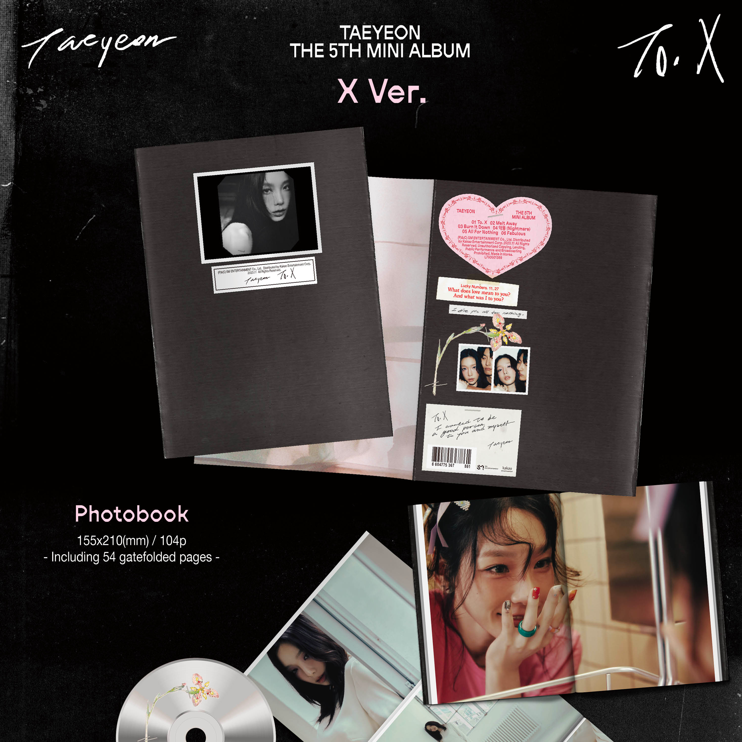 TAEYEON - TO. X [5th Mini Album] X Ver. - Stardust K-pop Shop
