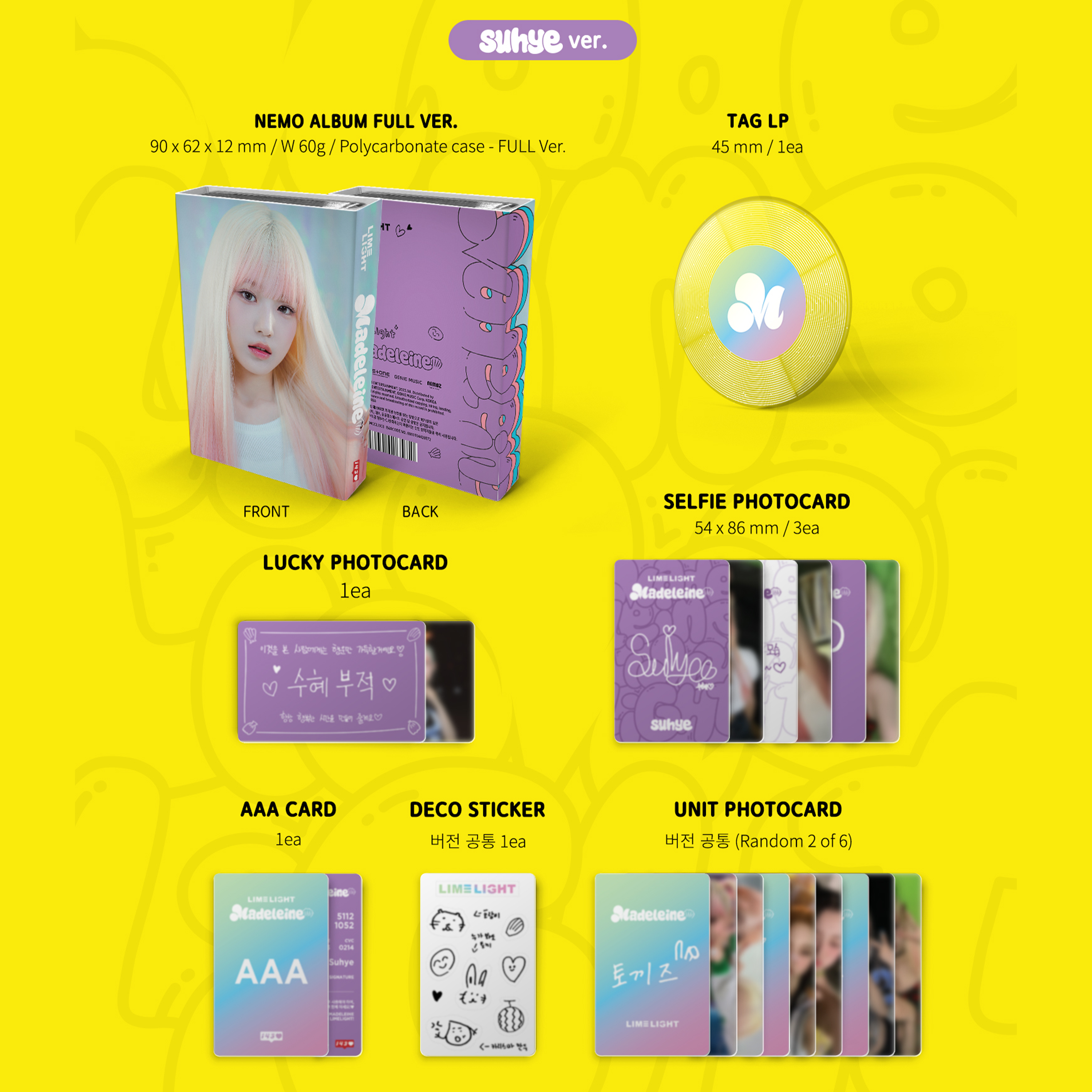 LIMELIGHT - MADELEINE [Nemo Album Full Ver.] - Stardust K-pop Shop