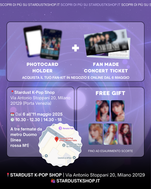 ARTMS IN MILAN FAN KIT EVENT [Photocard holder + ticket fan made] - Stardust K-pop Shop