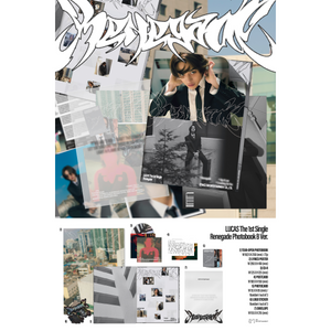 LUCAS - RENEGADE [1st Single Album] Photobook Ver. - Stardust K-pop Shop