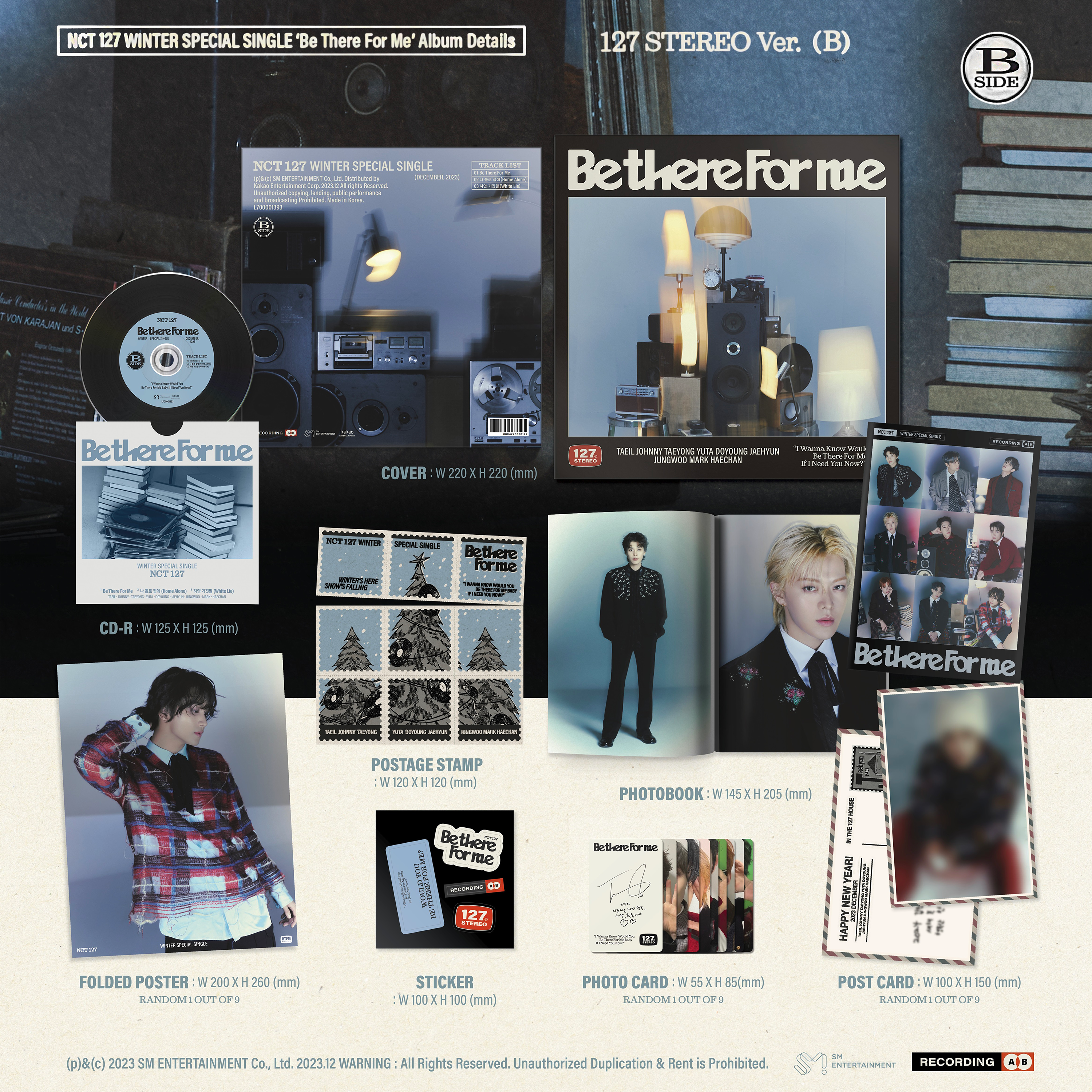 NCT 127 - BE THERE FOR ME [Winter Special Album] 127 Stereo Ver. - Stardust K-pop Shop