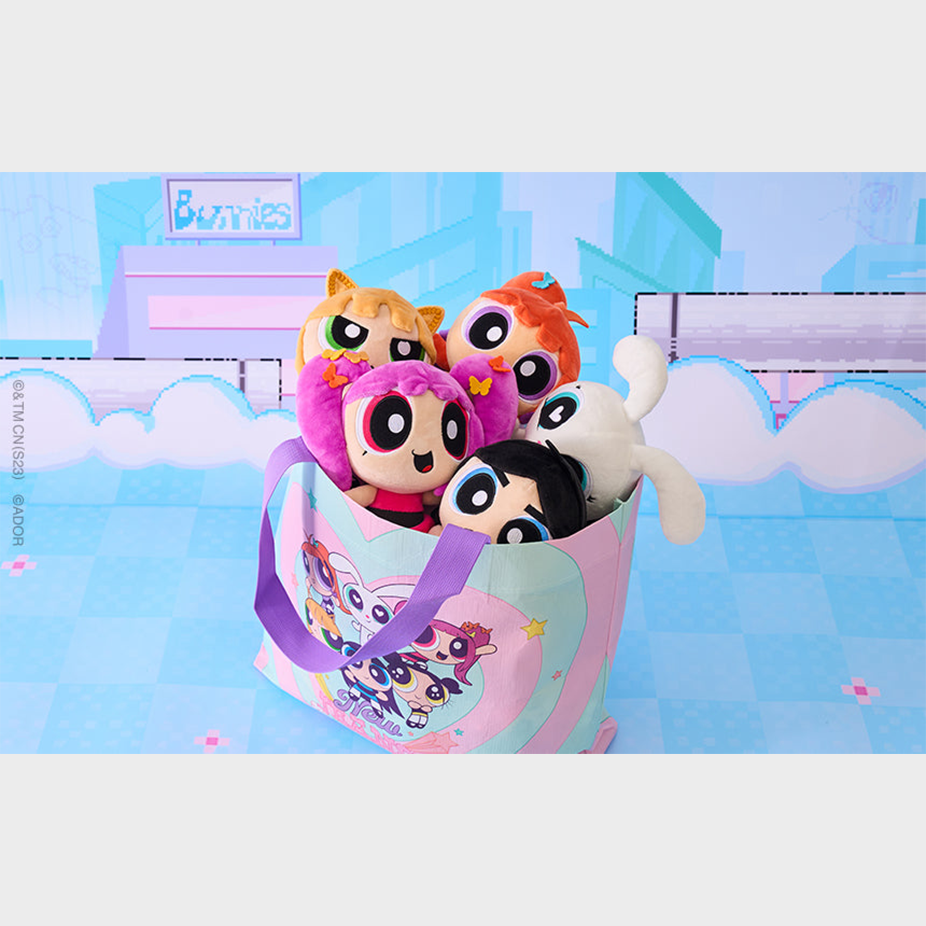 NEWJEANS - THE POWERPUFF GIRLS X NJ [REUSABLE BAG L] - Stardust K-pop Shop