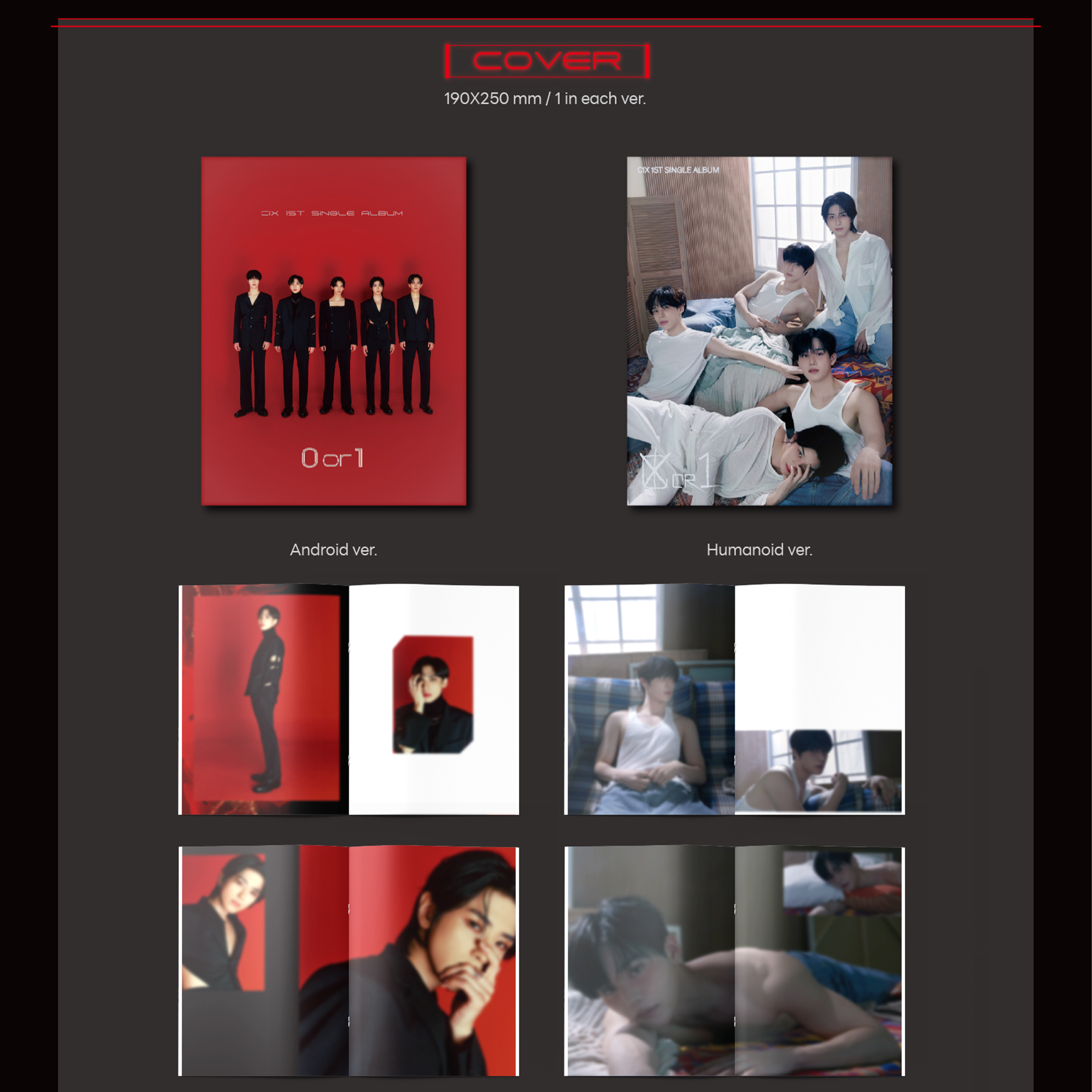 CIX - 0 OR 1 [1st Single Album] + POSTER - Stardust K-pop Shop