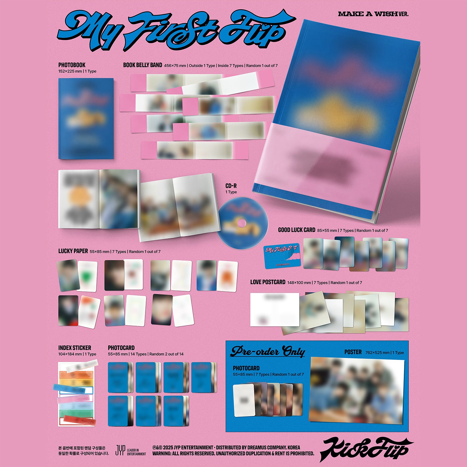 [MAKESTAR PRE-ORDER EVENT] KickFlip - My First Flip [3rd Mini Album] Photobook Ver. - Stardust K-pop Shop