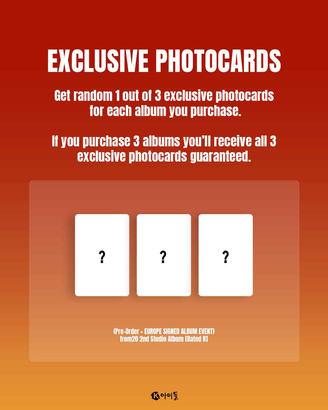 [SIGNED / LUCKY DRAW EVENT] from20 - RATED R