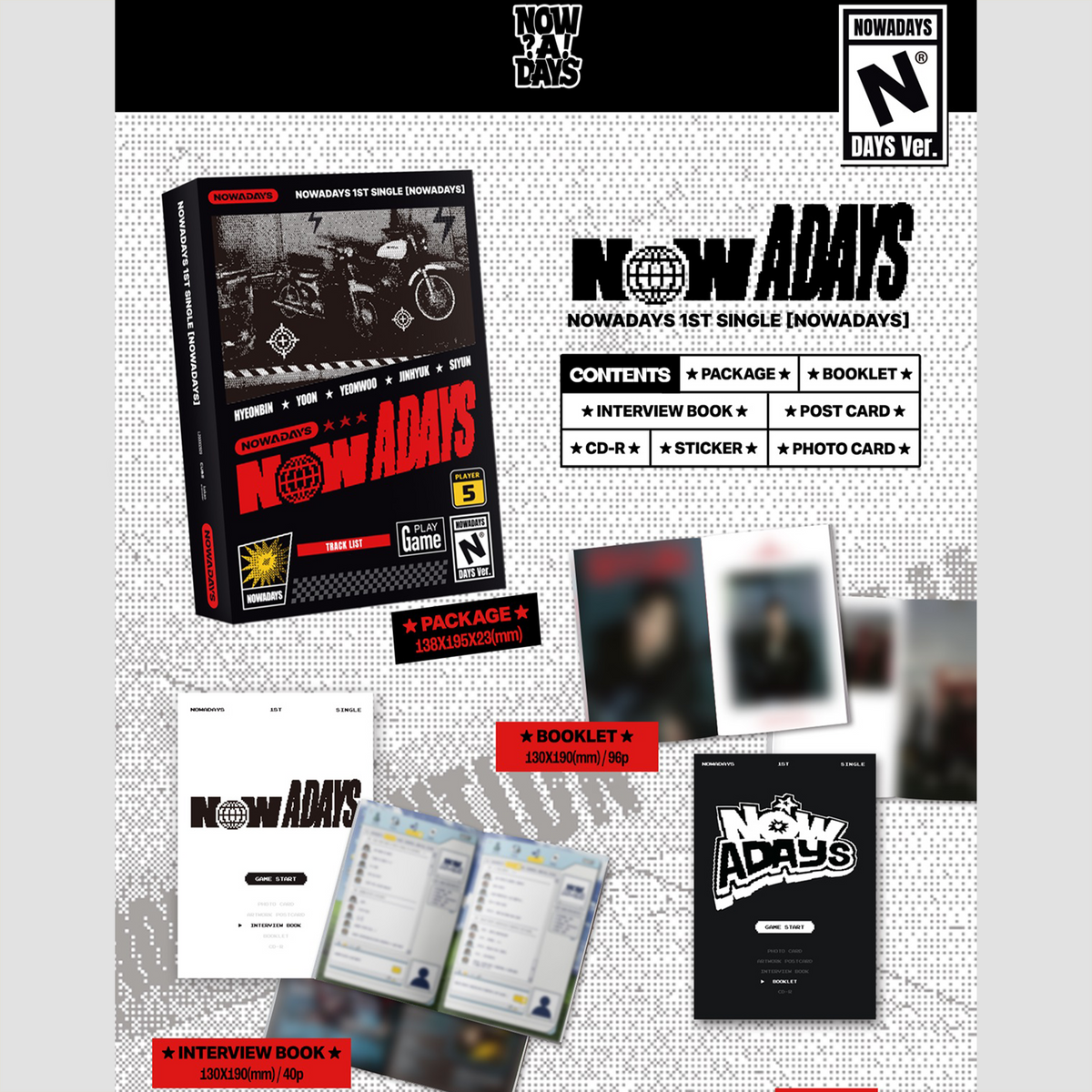 NOWADAYS - NOWADAYS [1st Single Album] - Stardust K-pop Shop