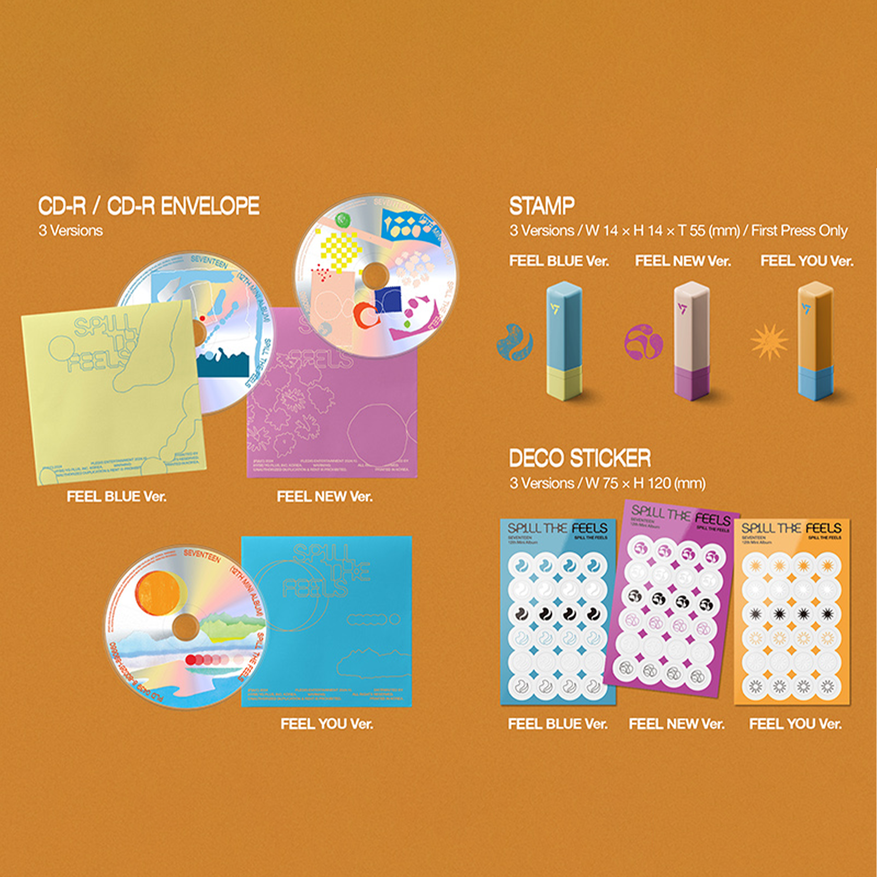 SEVENTEEN - SPILL THE FEELS [12th Mini Album] - Stardust K-pop Shop