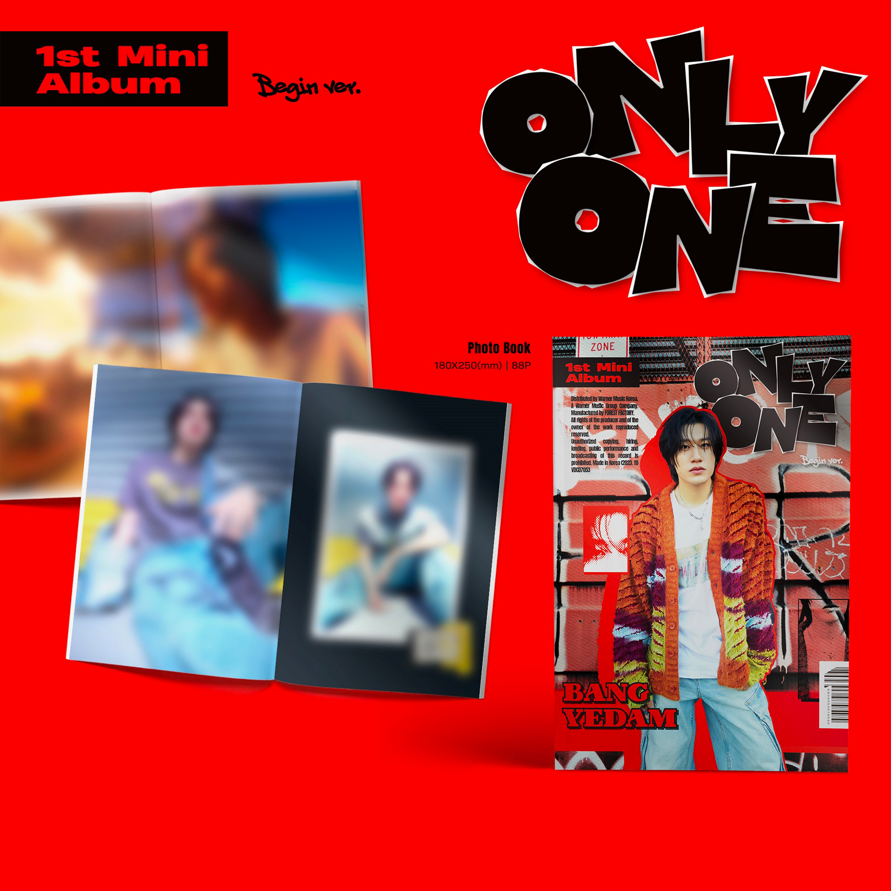 BANG YEDAM - ONLY ONE [1st Mini Album] - Stardust K-pop Shop