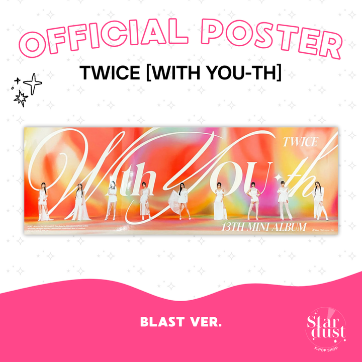 [POSTER] TWICE - WITH YOU-TH - Stardust K-pop Shop