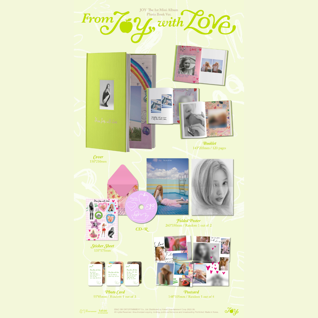 [PRE-ORDER] JOY - FROM JOY, WITH LOVE [1st Mini Album] Photobook Ver. - Stardust K-pop Shop