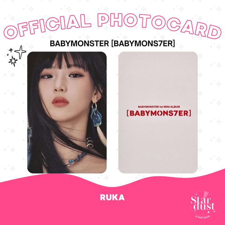 [PHOTOCARD] BABYMONSTER - BABYMONS7ER [Pob] - Stardust K-pop Shop