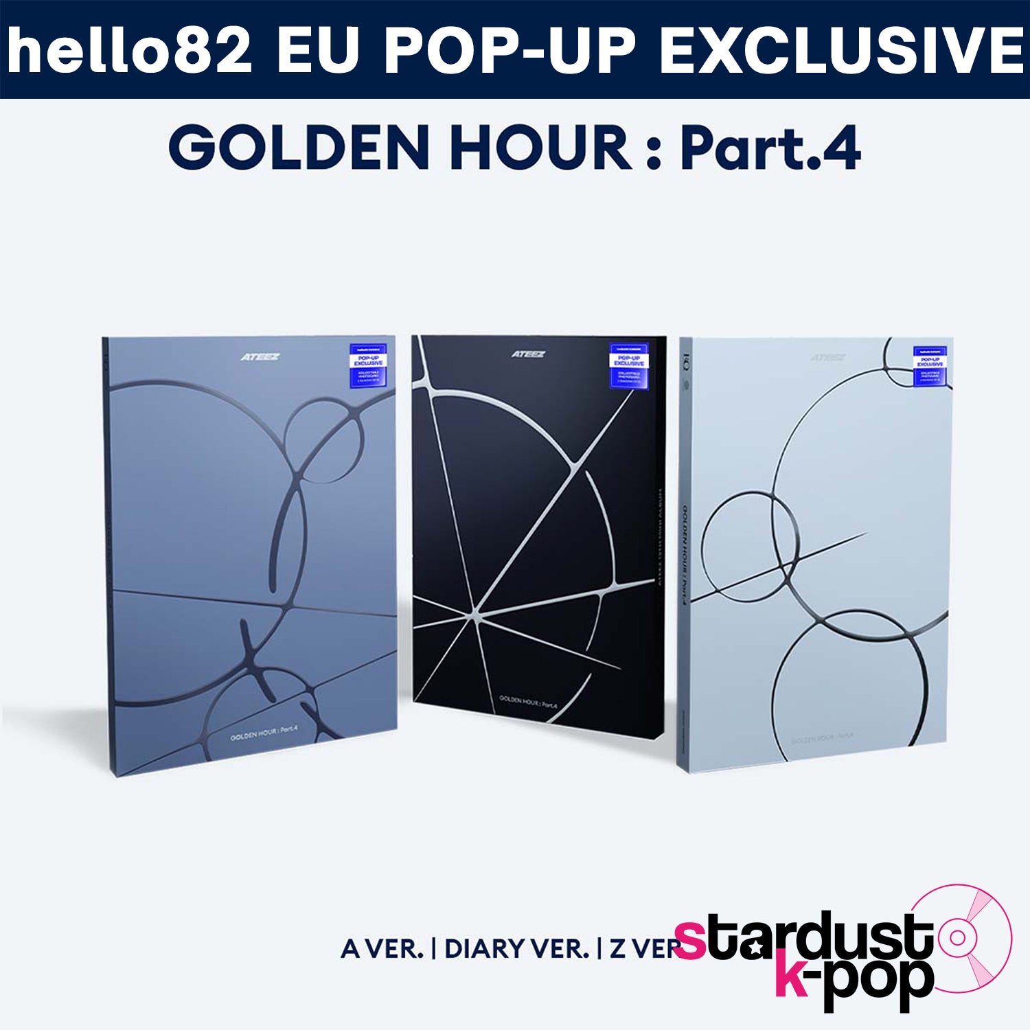 ATEEZ - GOLDEN HOUR : Part. 4 [Europe POP-UP Exclusive] Photobook Ver.