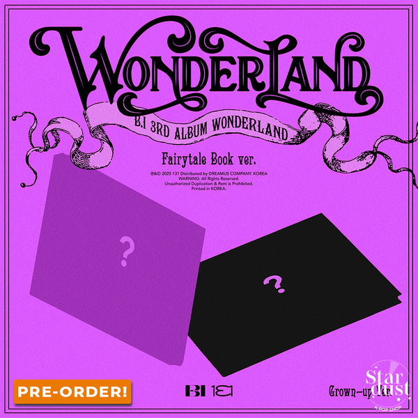 [PRE-ORDER] B.I - WONDERLAND [3rd Full Album] Fairy Tale Book Ver.