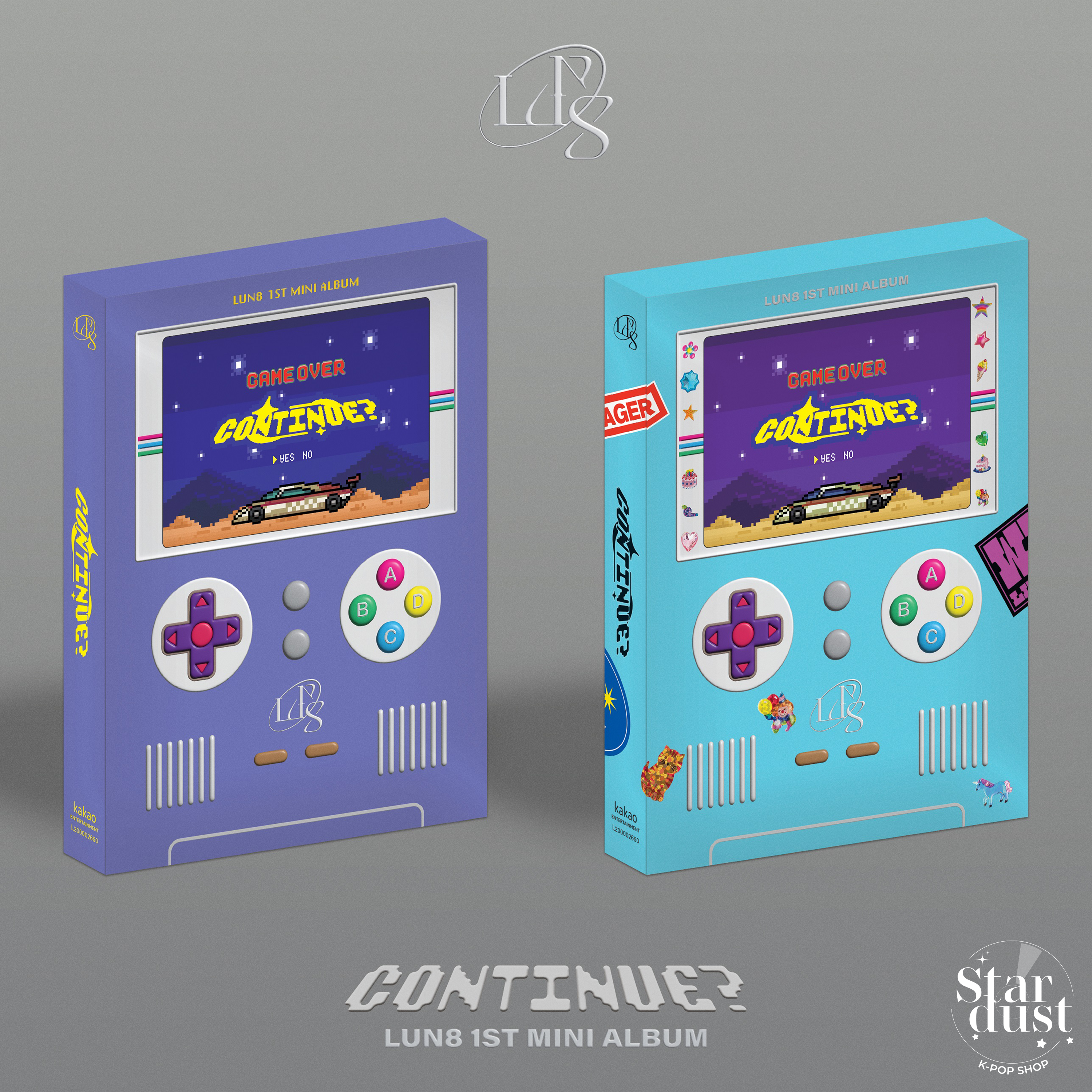 LUN8 - CONTINUE? [1st Mini Album] + POSTER - Stardust K-pop Shop