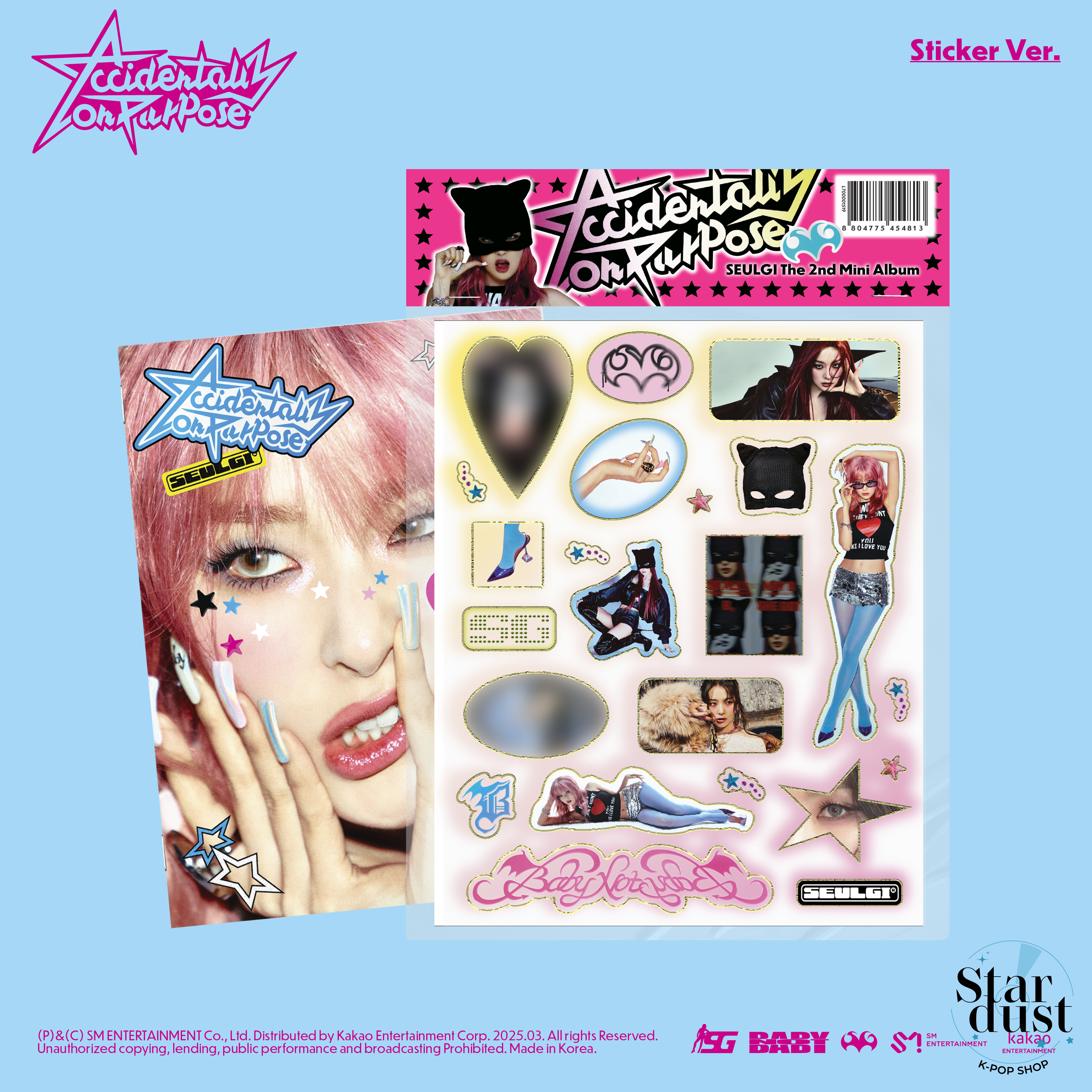 SEULGI - ACCIDENTALLY ON PURPOSE [2nd Mini Album] Sticker Ver. - Stardust K-pop Shop