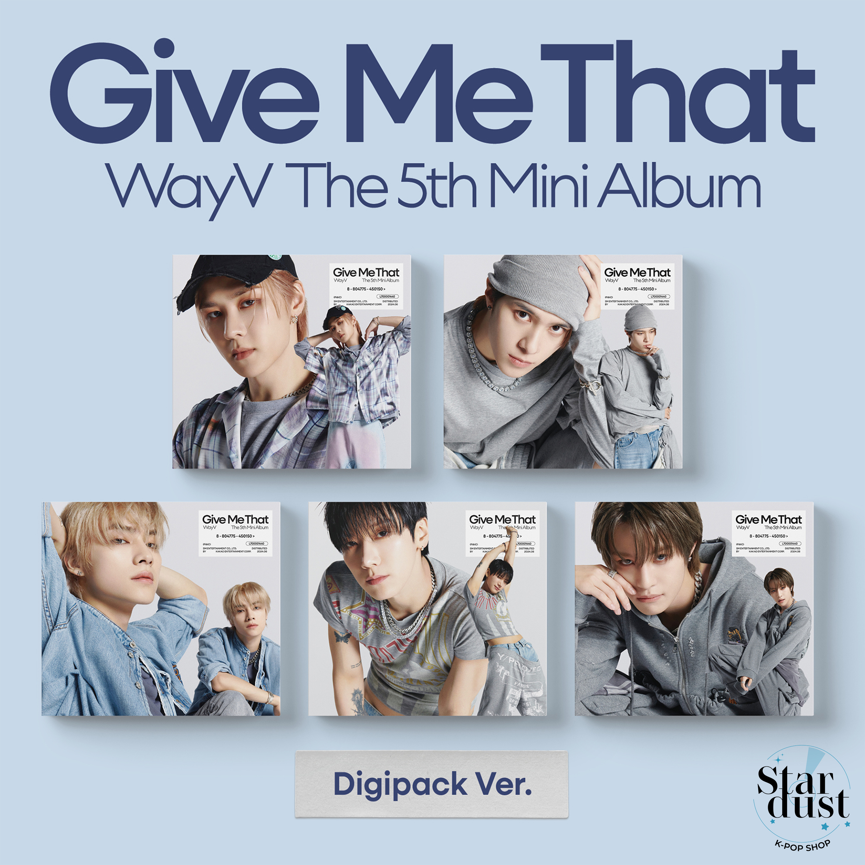 WAYV - GIVE ME THAT [5th Mini Album] Digipack Ver. - Stardust K-pop Shop