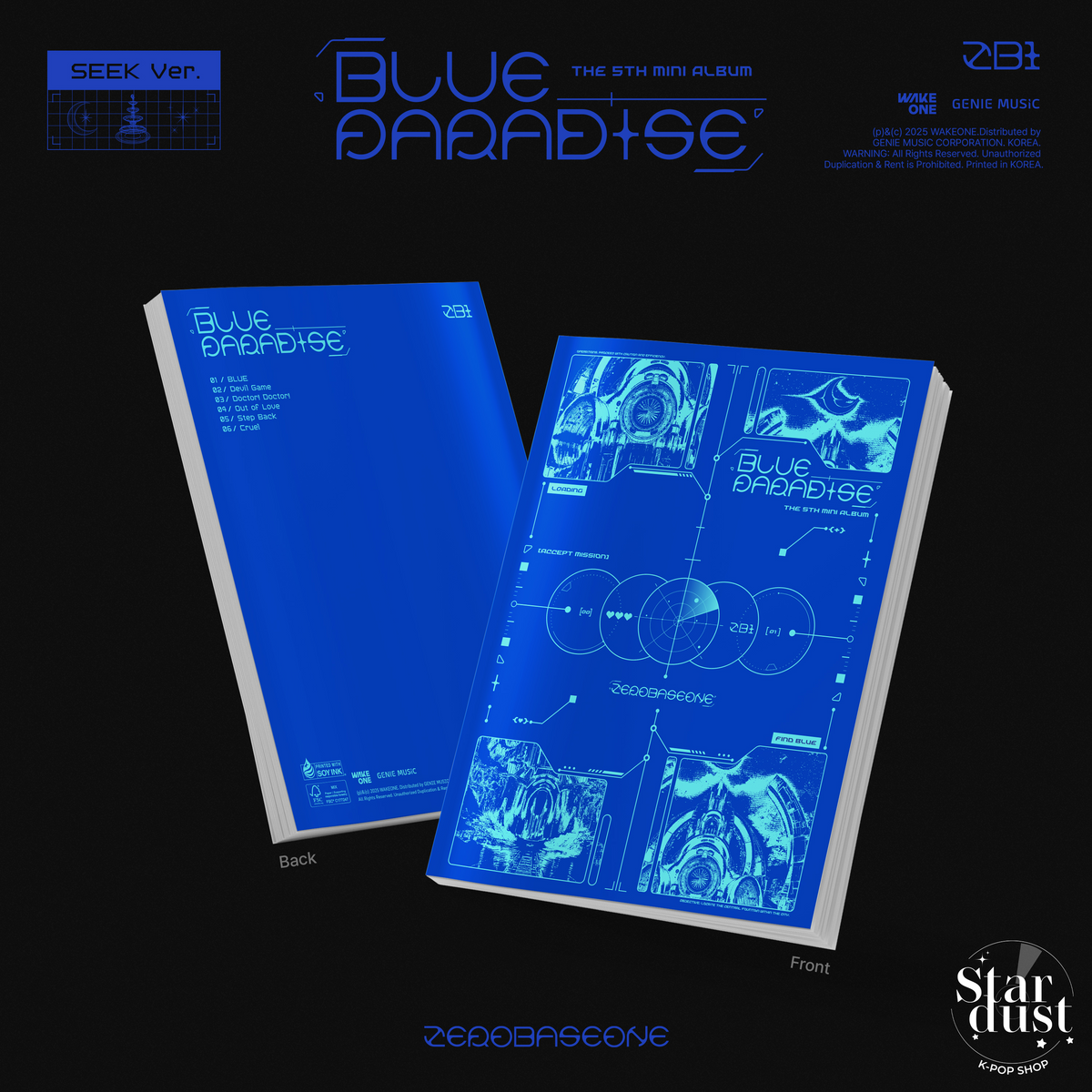 ZEROBASEONE - BLUE PARADISE [5th Mini Album] - Stardust K-pop Shop