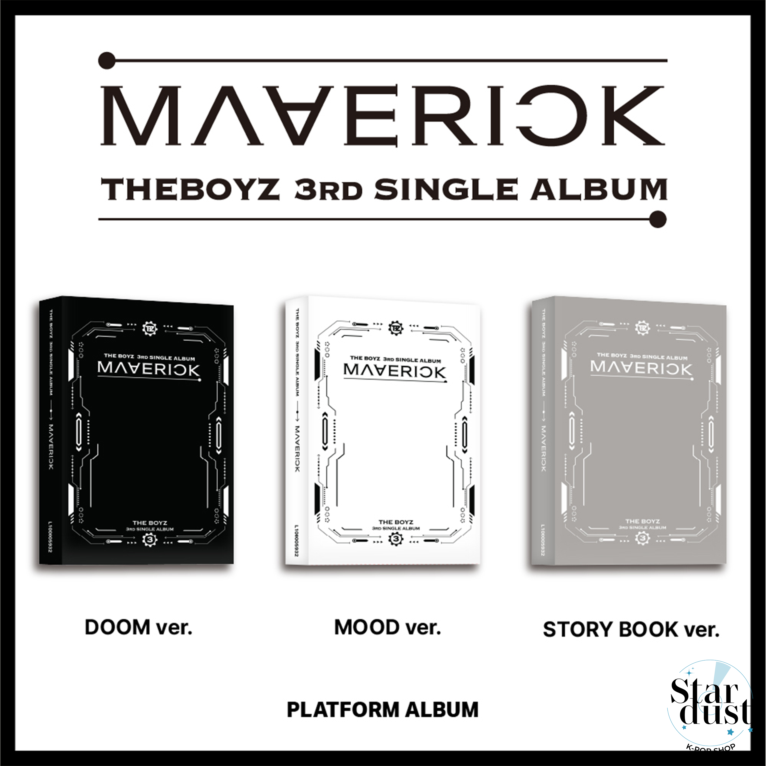 THE BOYZ - MAVERICK [3rd Single Album] Platform Ver. - Stardust K-pop Shop