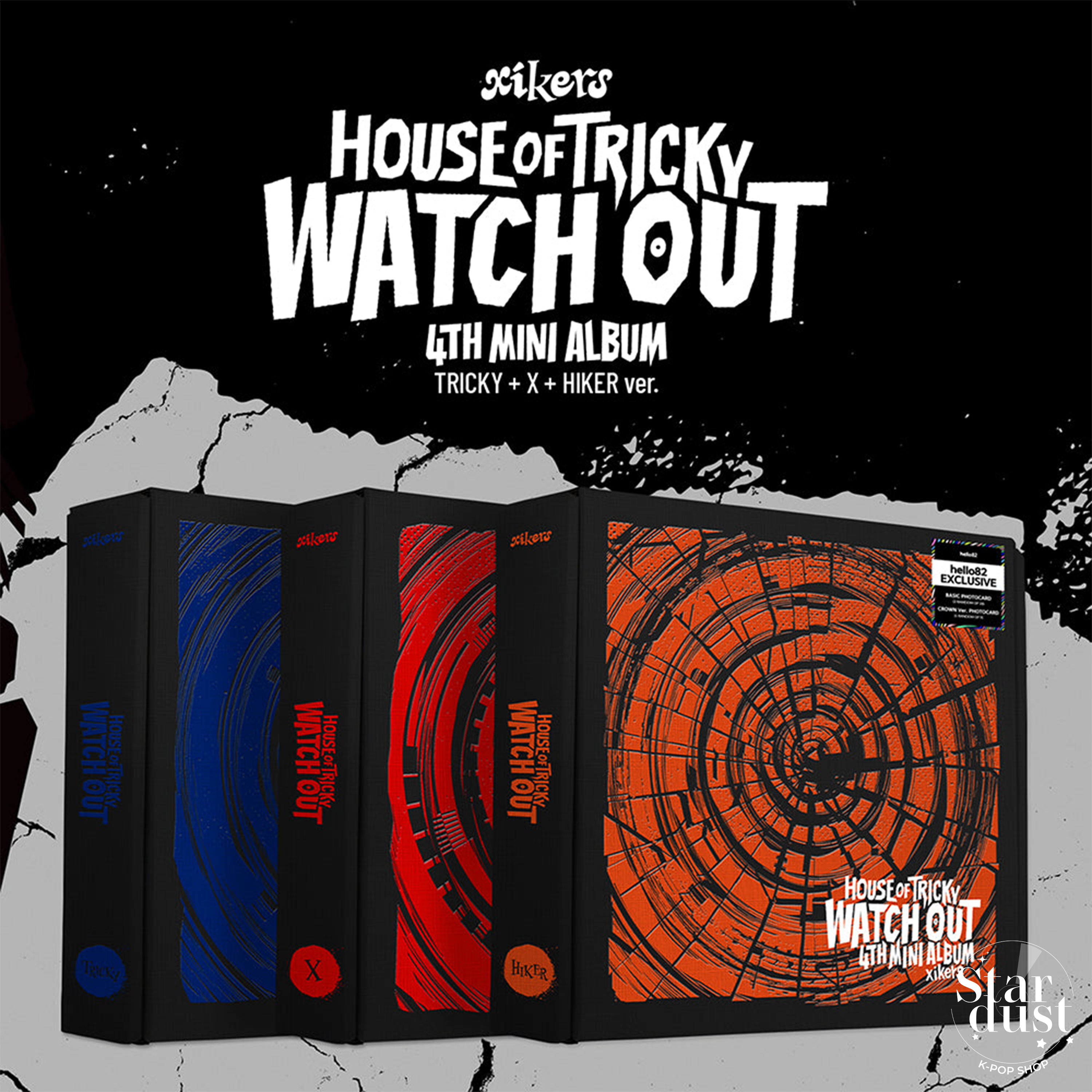 xikers - HOUSE OF TRICKY : WATCH OUT [4th Mini Album] hello82 Pop-Up Exclusive - Stardust K-pop Shop