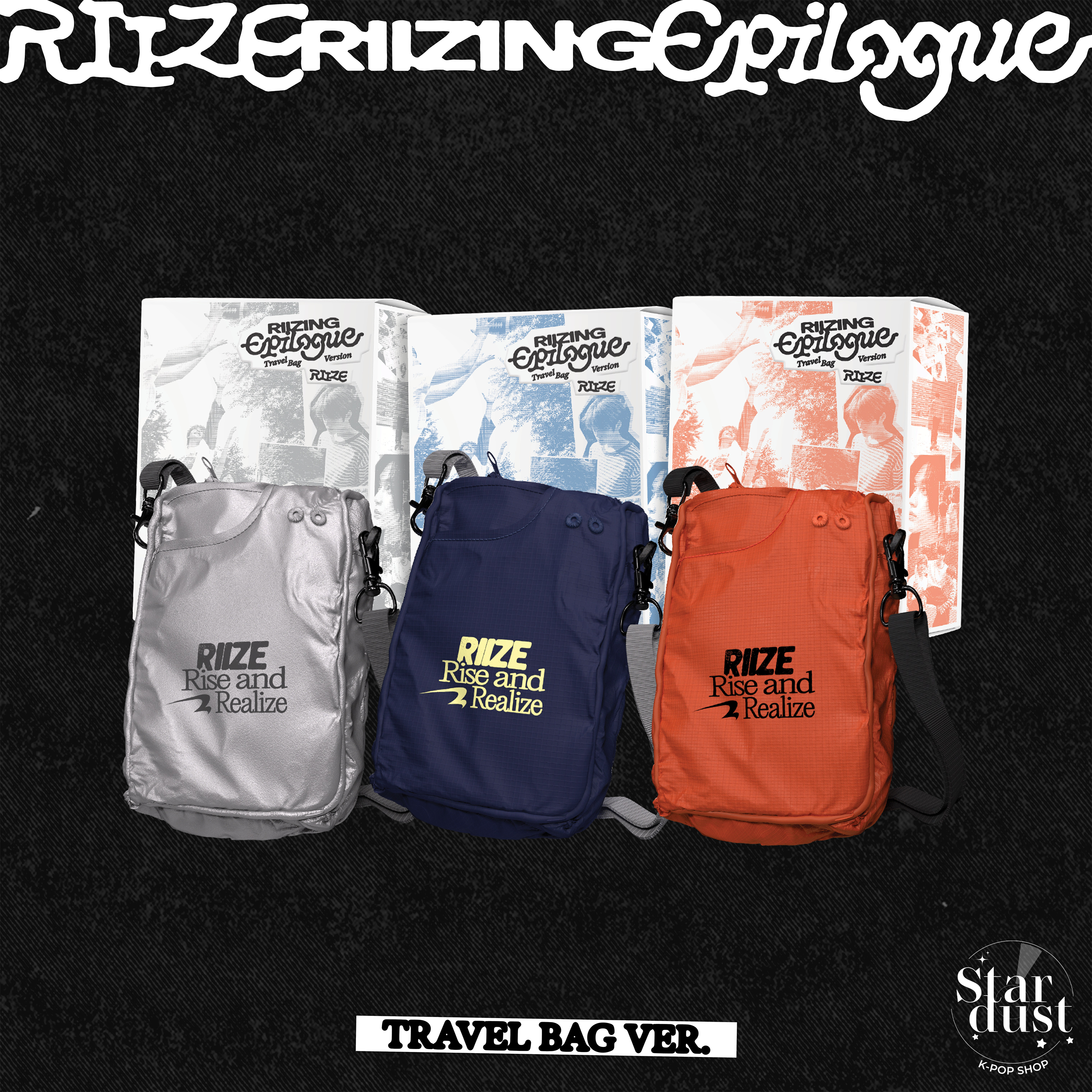RIIZE - RIIZING: EPILOGUE [1st Mini Album] Travel Bag Limited Edition - Stardust K-pop Shop