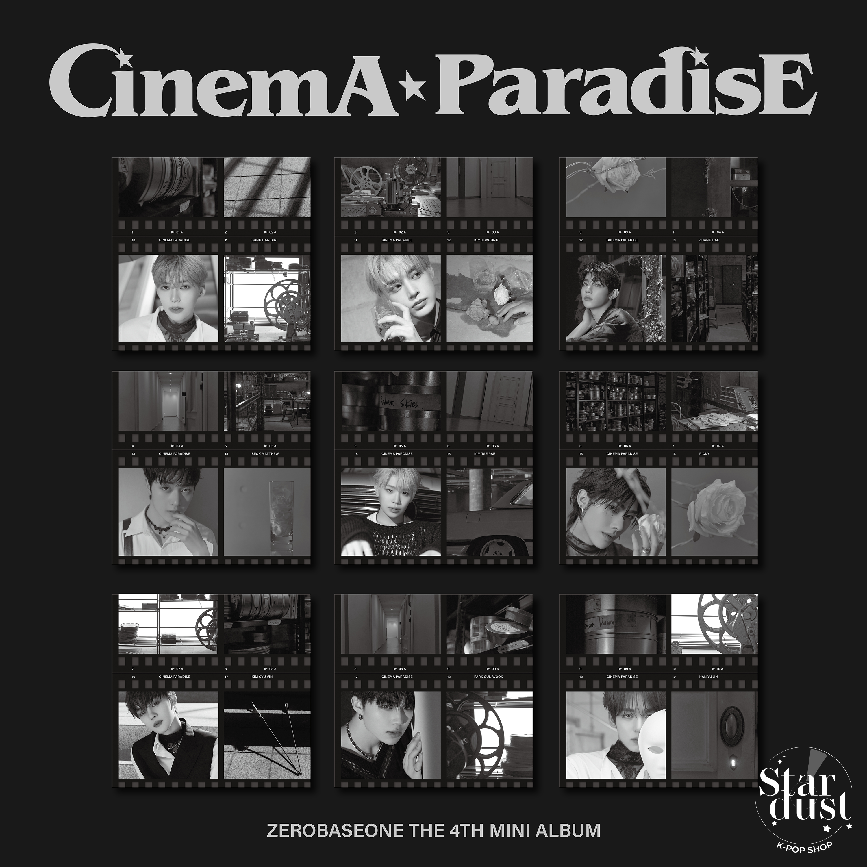 ZEROBASEONE - CINEMA PARADISE [4th Mini Album] Digipack Ver. - Stardust K-pop Shop
