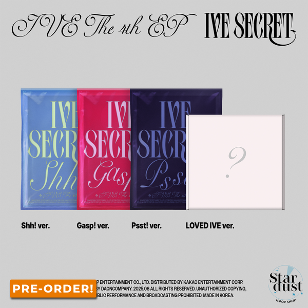 [PRE-ORDER] IVE - IVE SECRET [4th Mini Album]