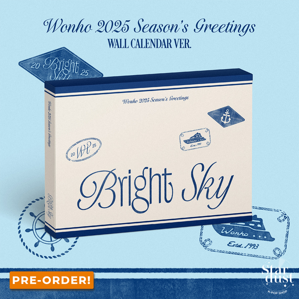 [PRE-ORDER] WONHO - 2025 SEASON'S GREETINGS [Bright Sky] Wall Calendar Ver.