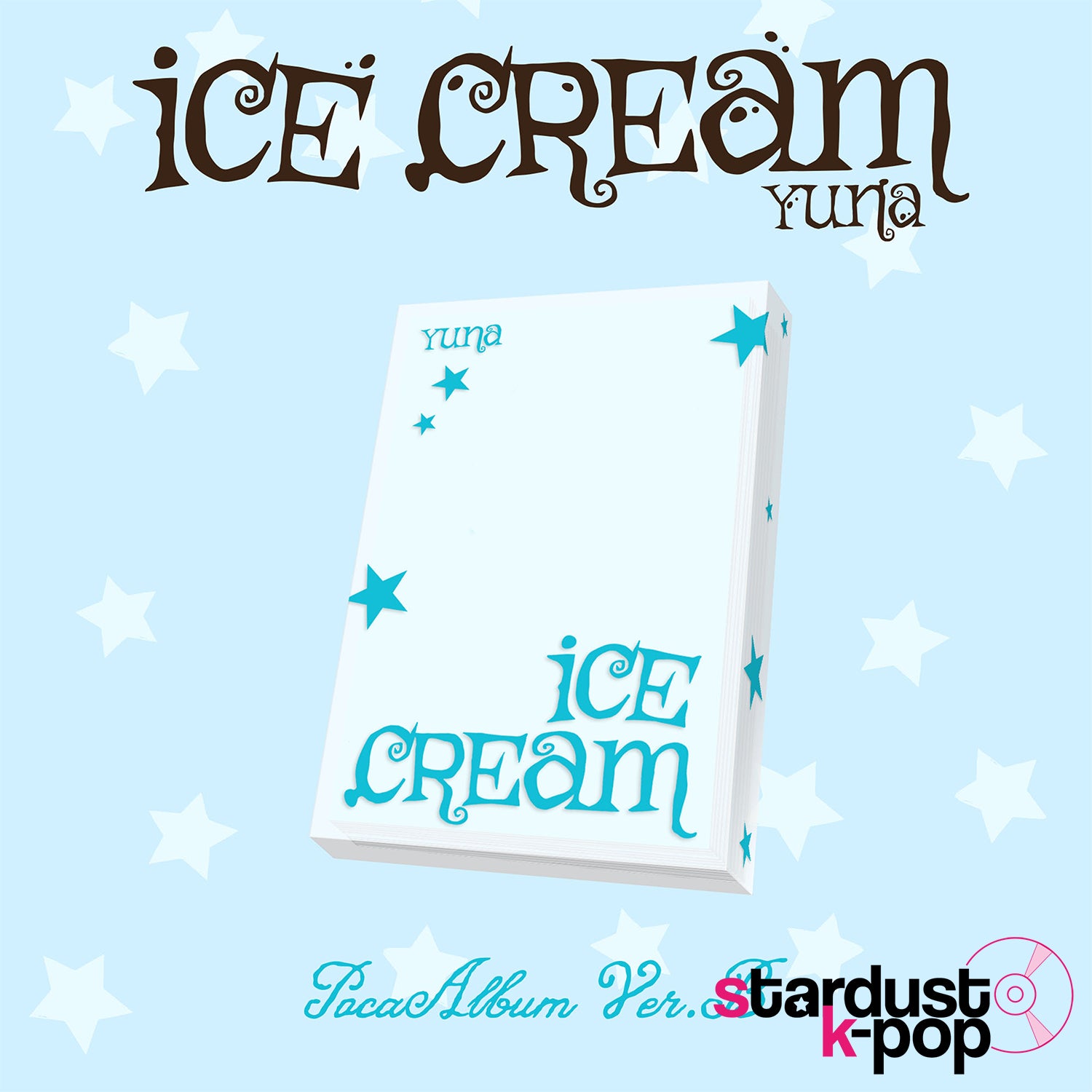 ITZY YUNA ICE CREAM POCAALBUM COVER B STARDUST KPOP SHOP