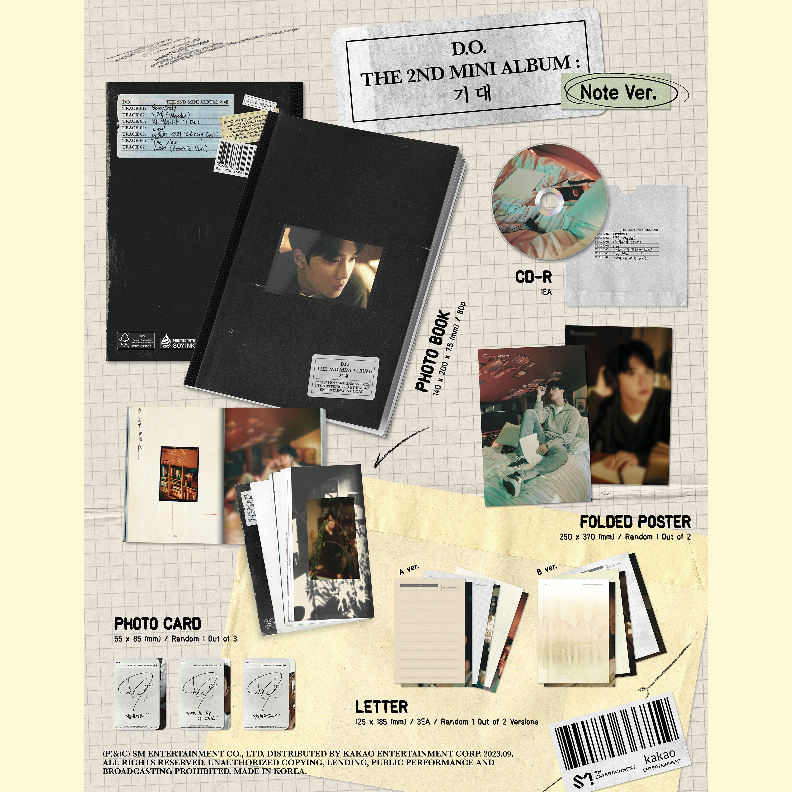 D.O - EXPECTATION [2nd Mini Album] Note Ver. - Stardust K-pop Shop