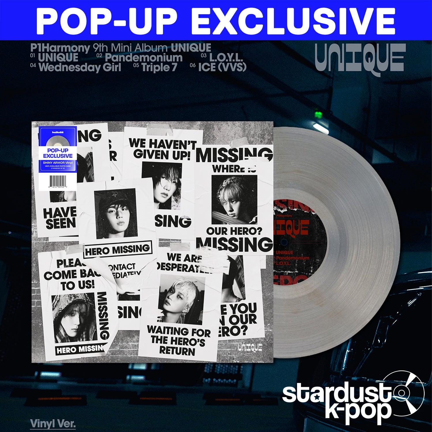 P1Harmony - [UNIQUE] POP-UP Exclusive (Vinyl) stardust kpop shop