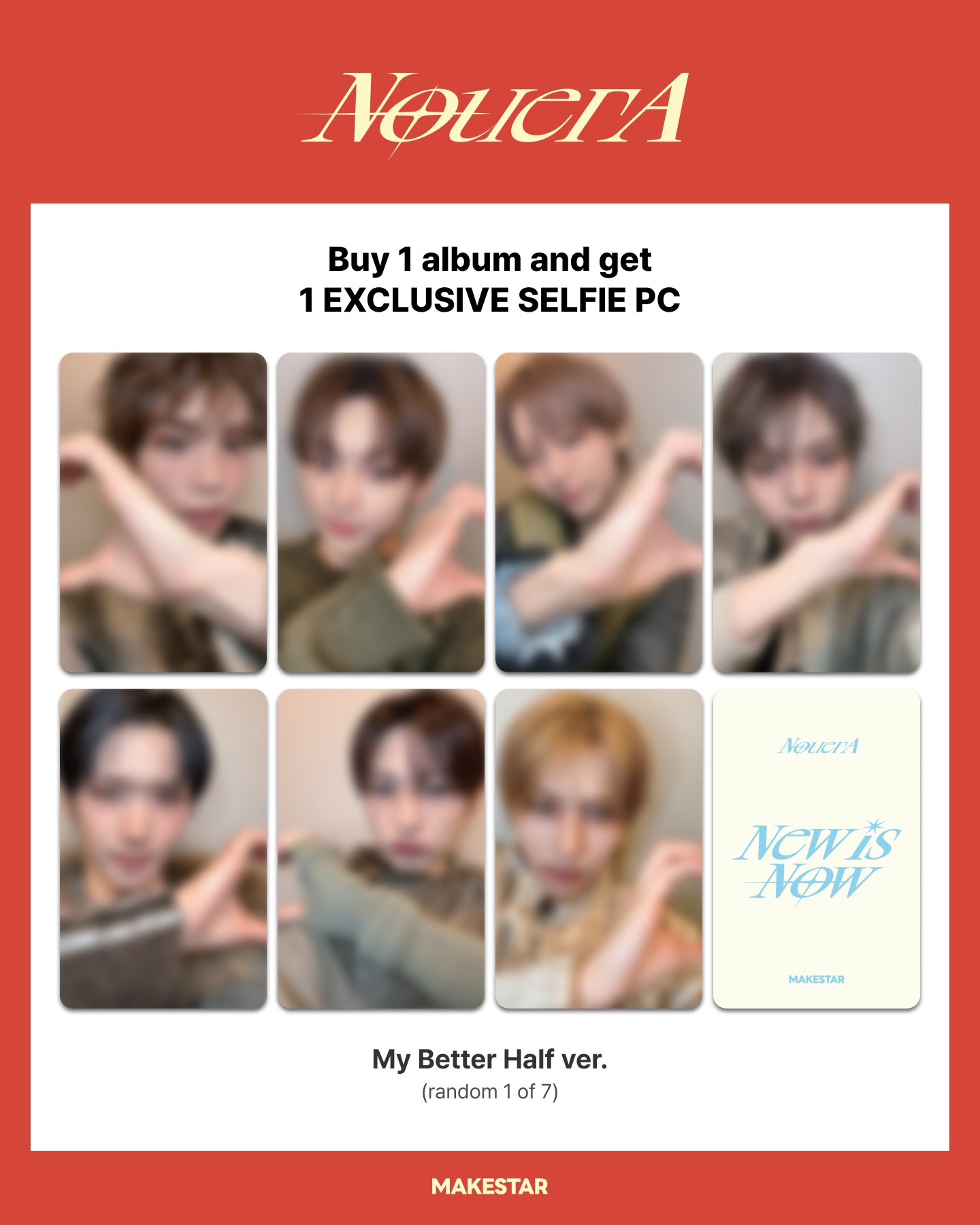 [ALBUM EVENT] NouerA - CHAPTER: NEW IS NOW [1st Mini Album] Pocaalbum Ver. - Stardust K-pop Shop