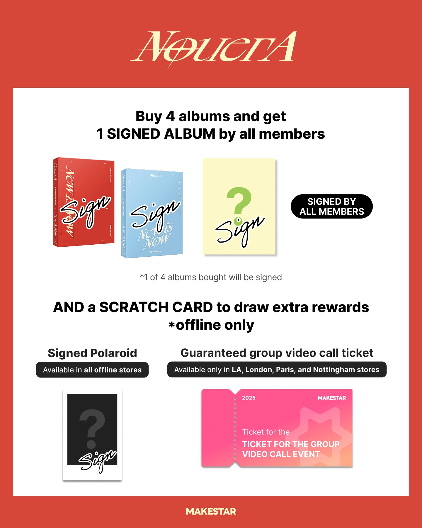 [ALBUM EVENT] NouerA - CHAPTER: NEW IS NOW [1st Mini Album] Photobook Ver. - Stardust K-pop Shop