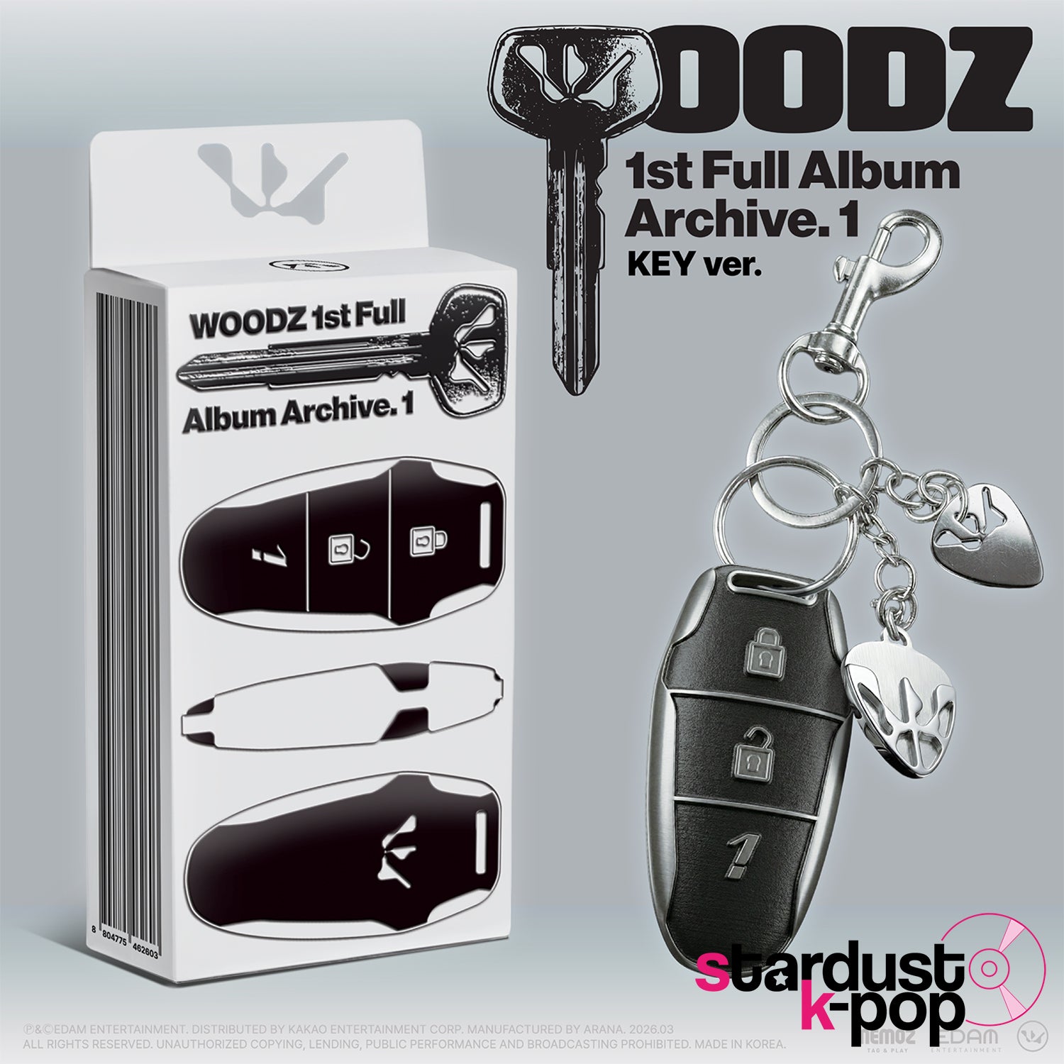 WOODZ 1st Full Album Archive.1 キーver WOODZ - Archive. 1 [1st Full Album] Key Ver. - Stardust K-pop Shop