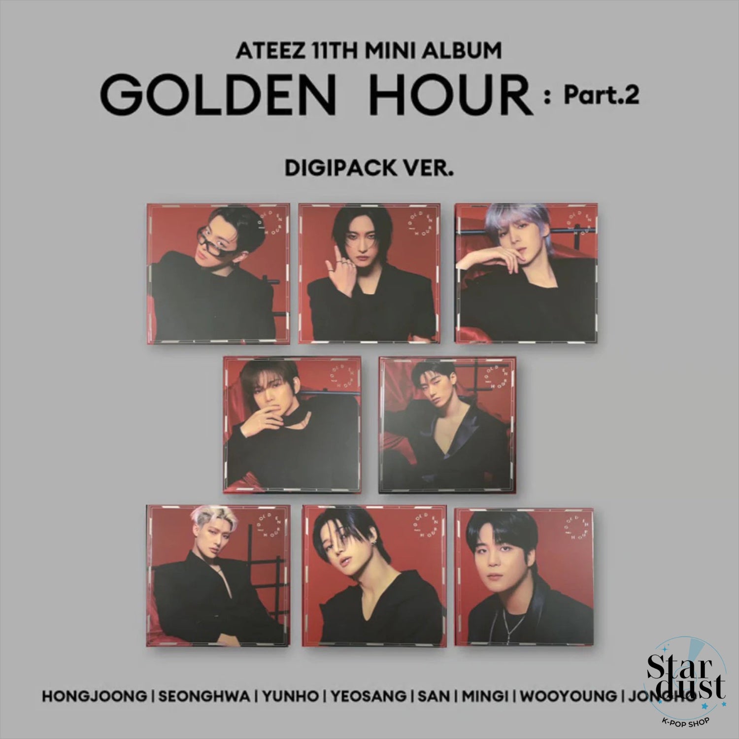 ATEEZ アチズ golden hour2 digipack 新品未開封 ATEEZ (에이티즈) - GOLDEN HOUR [PART.2] - [DIGIPACK] - 11TH MINI