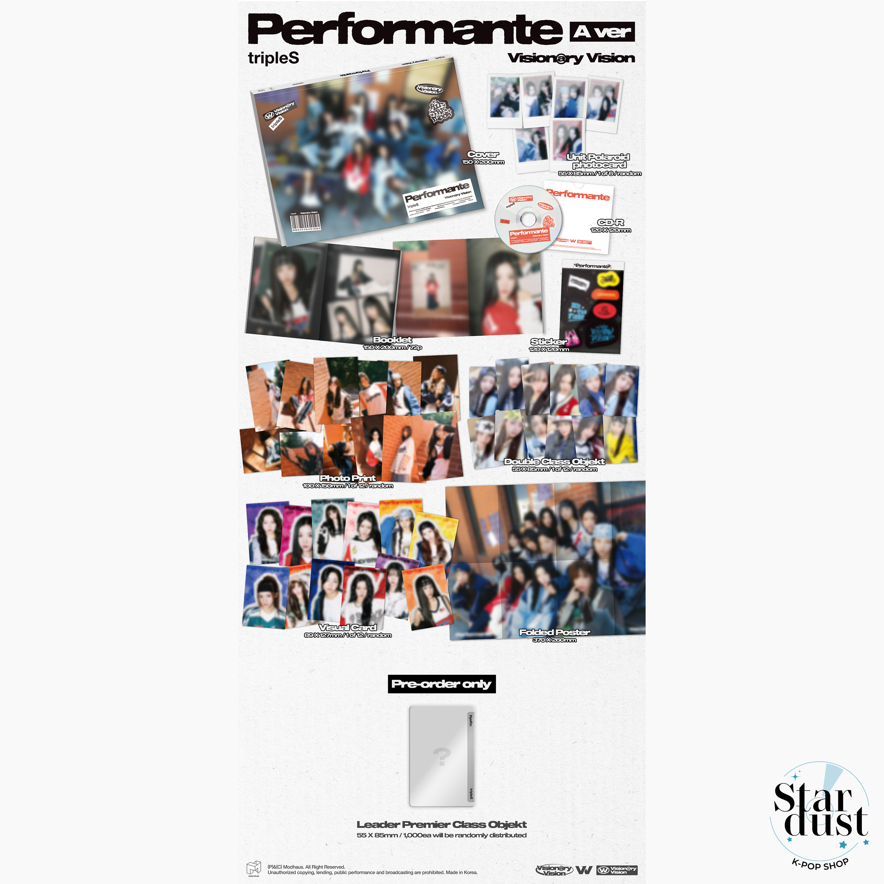 TRIPLES VISIONARY VISION - PERFORMANTE [Full Album] - Stardust K-pop Shop