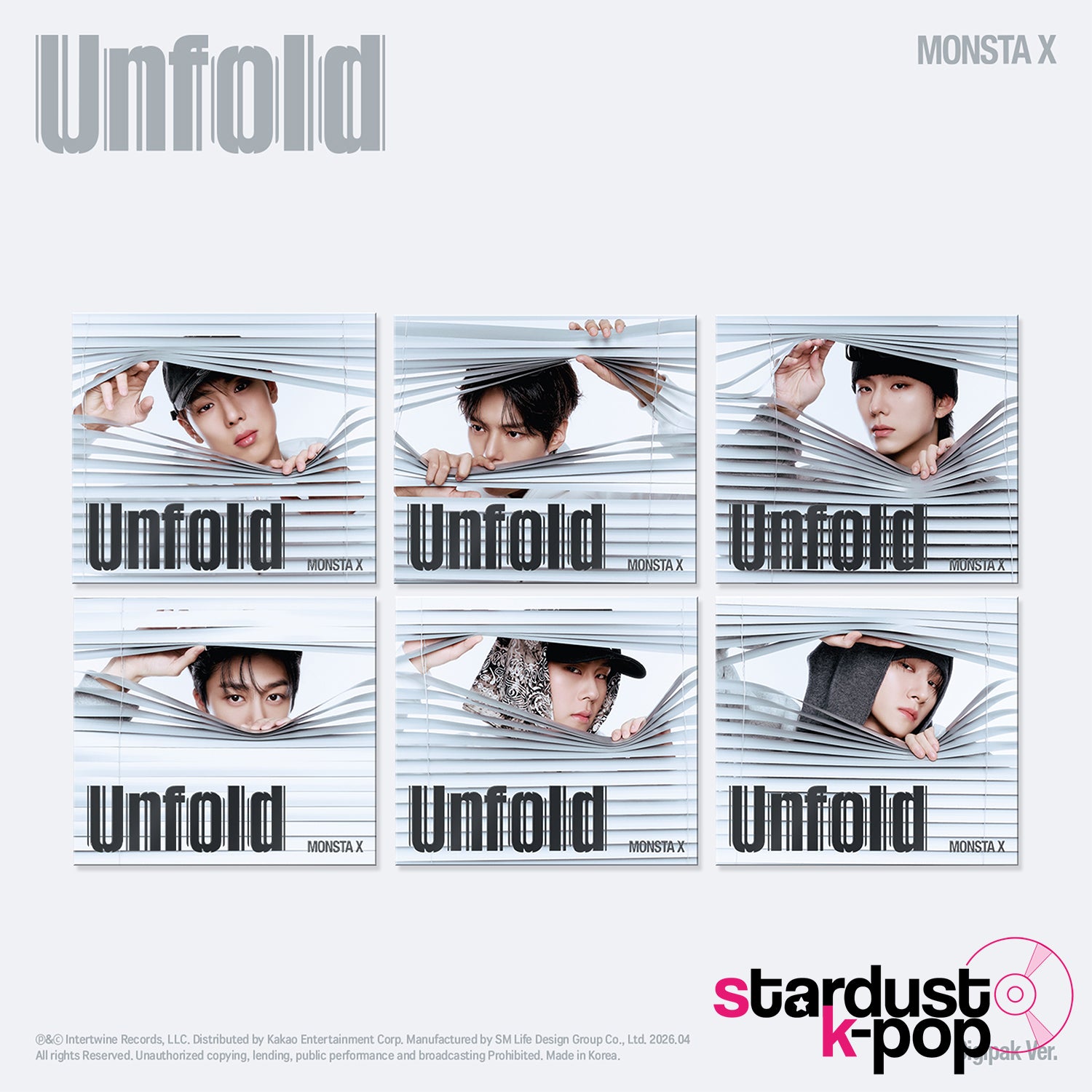 MONSTA X - UNFOLD [Digipack Ver.]