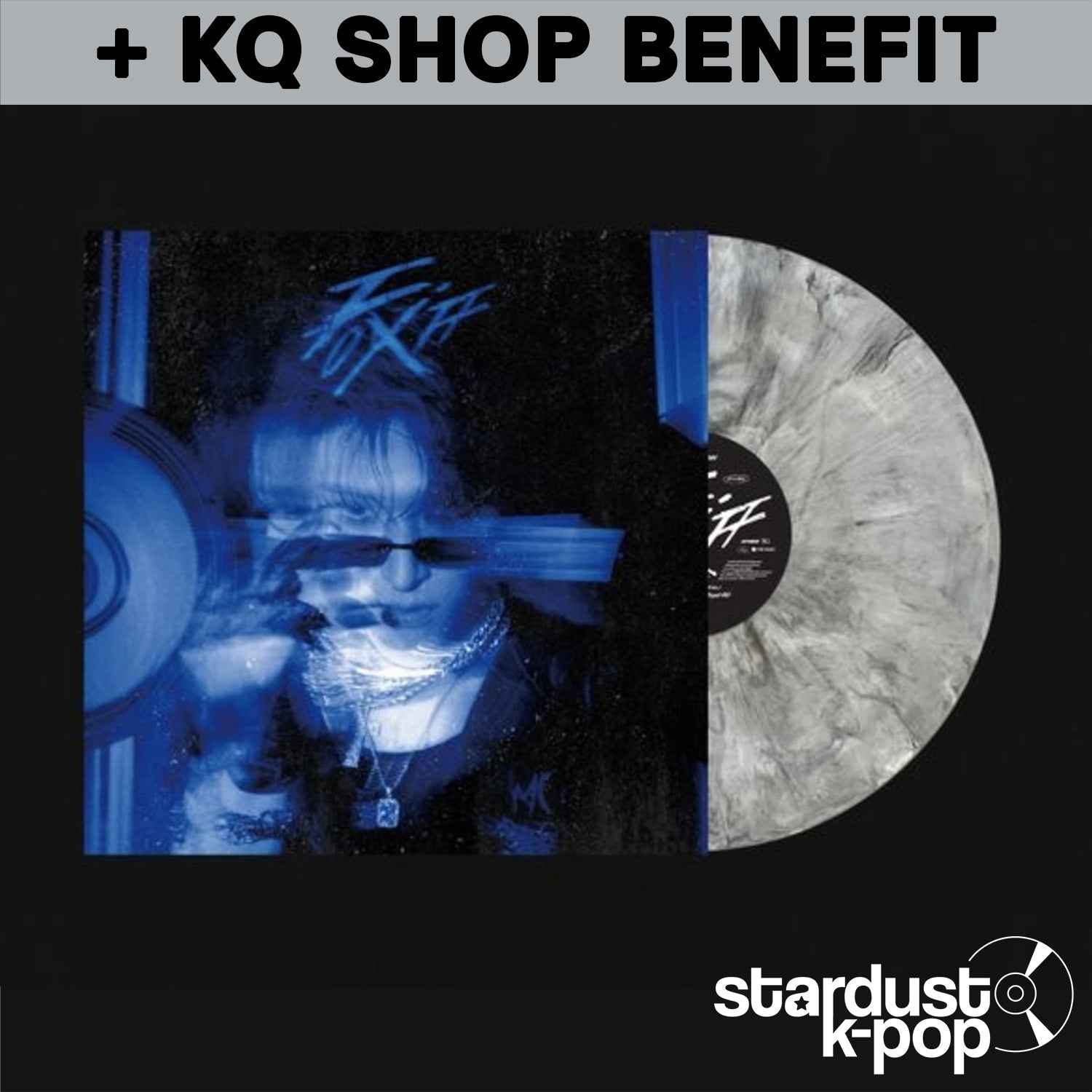 ATEEZ MINGI - FIX OFF DESIRE PROJECT: ORIGIN [Gray Marbled Color LP] + KQ SHOP POB