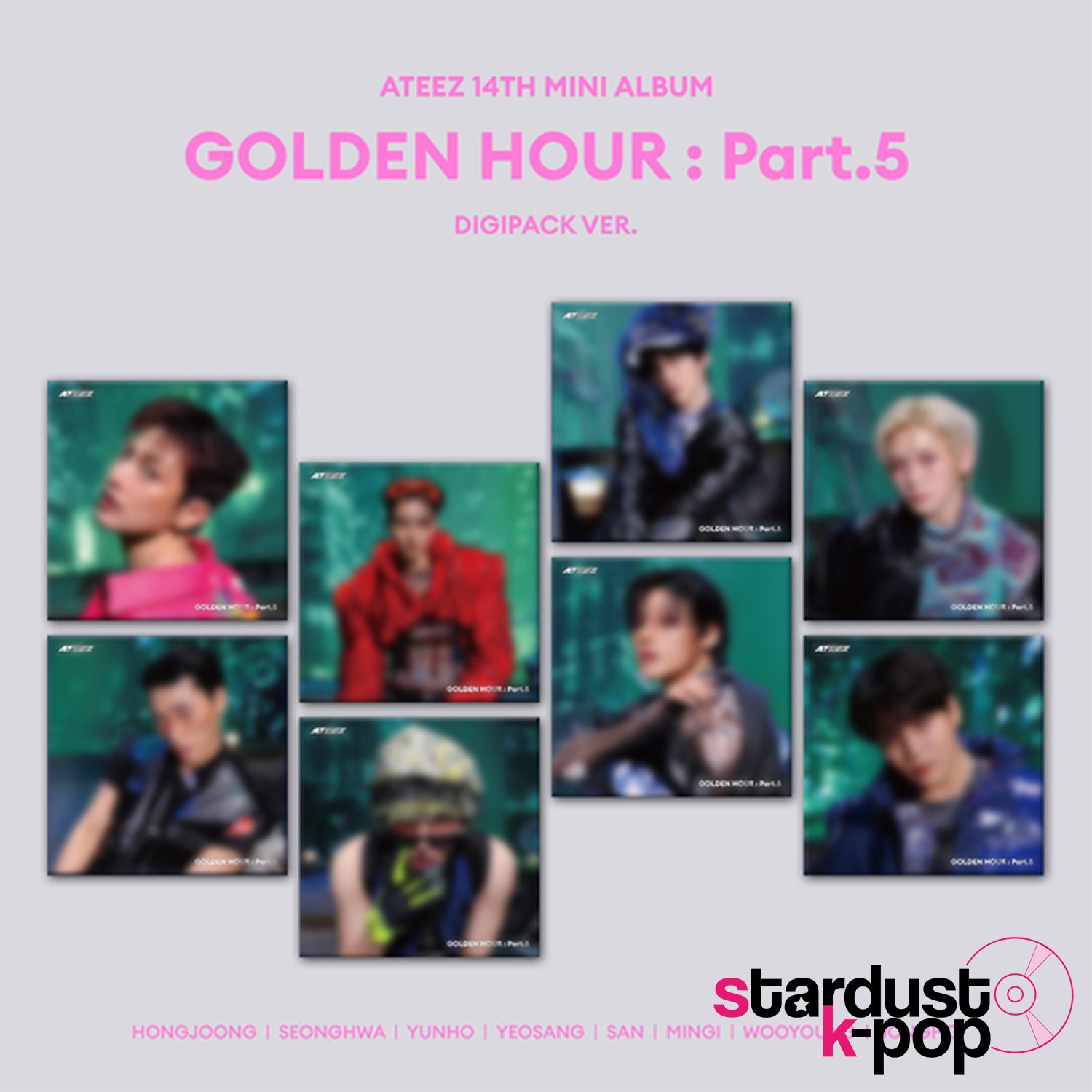ATEEZ - GOLDEN HOUR : Part. 5 [14th Mini Album] Digipack Ver. (Random)