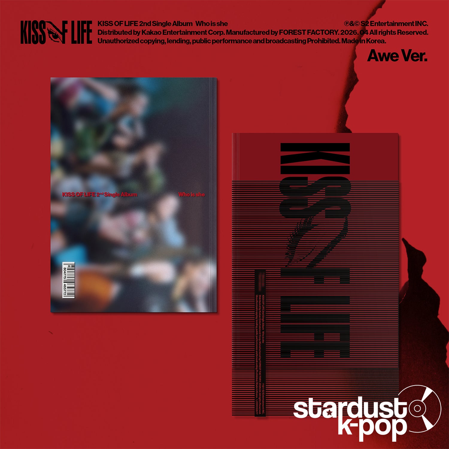 KISS OF LIFE - WHO IS SHE [2nd Single Album] Awe Ver.